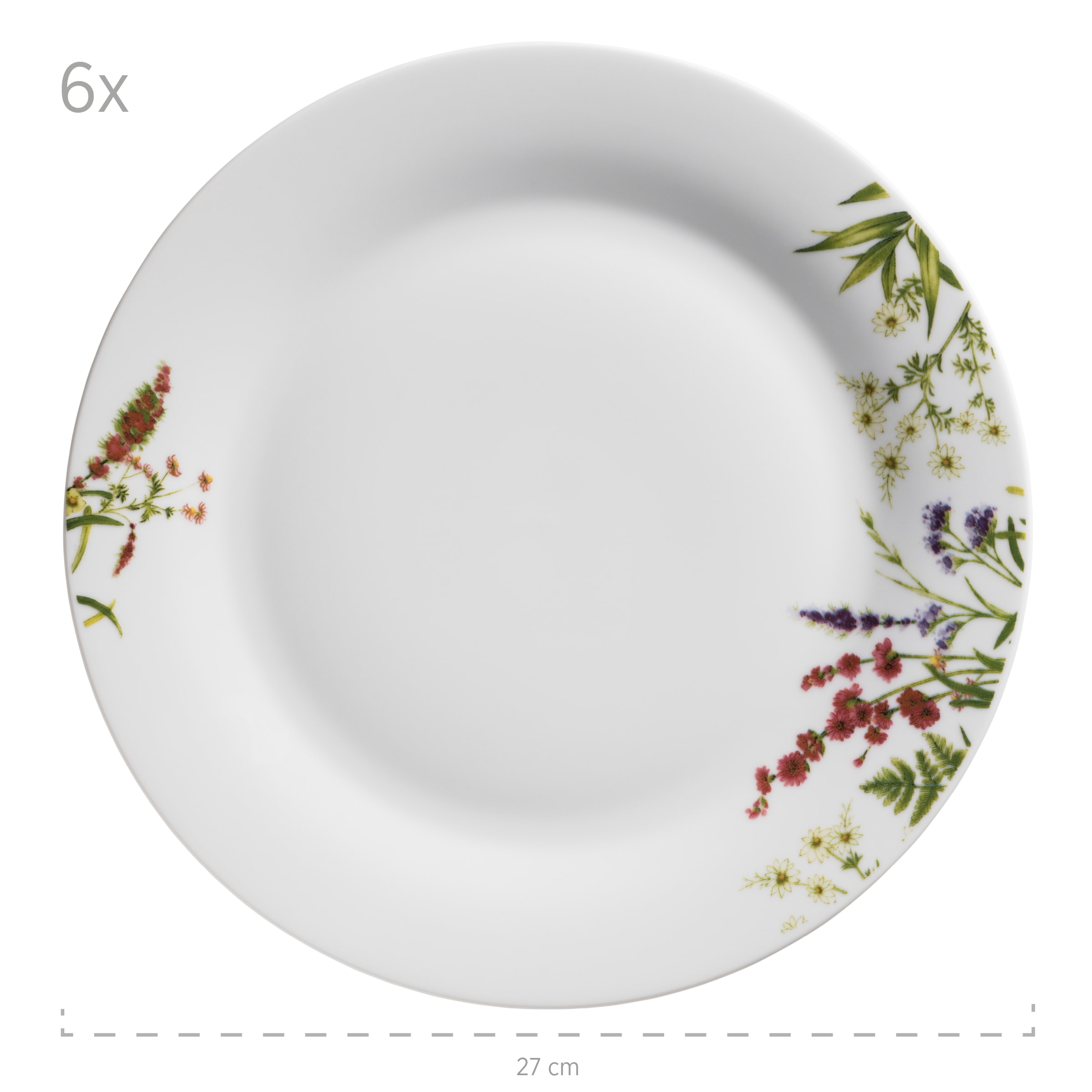 MÄSER Teller-Set »HERBAL GARDEN, Geschirr-Set, Porzellan« Teller Set