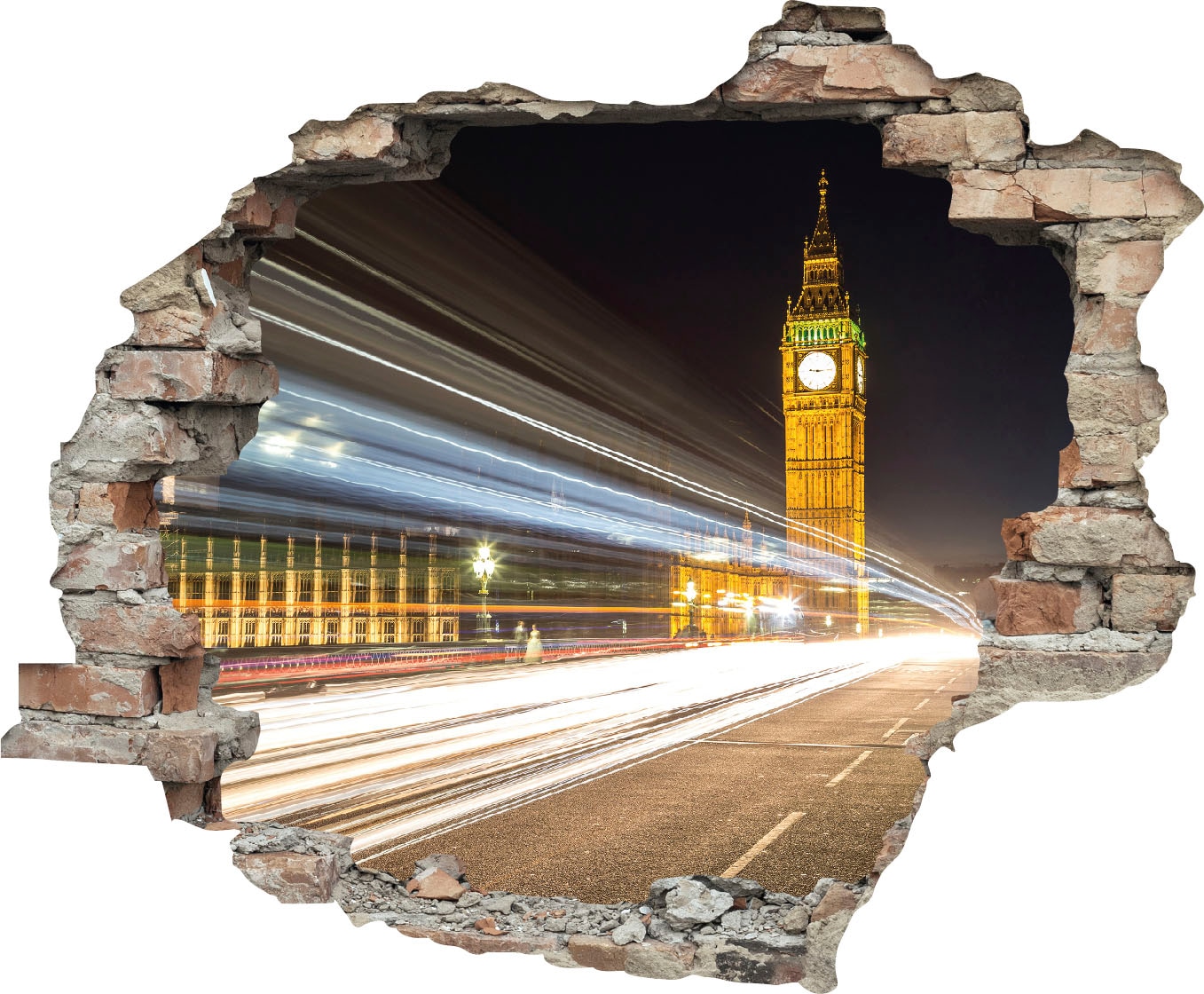 queence Wandtattoo »Big Ben« Wandsticker, Wandbild, selbstklebend, 3D, Wand günstig online kaufen