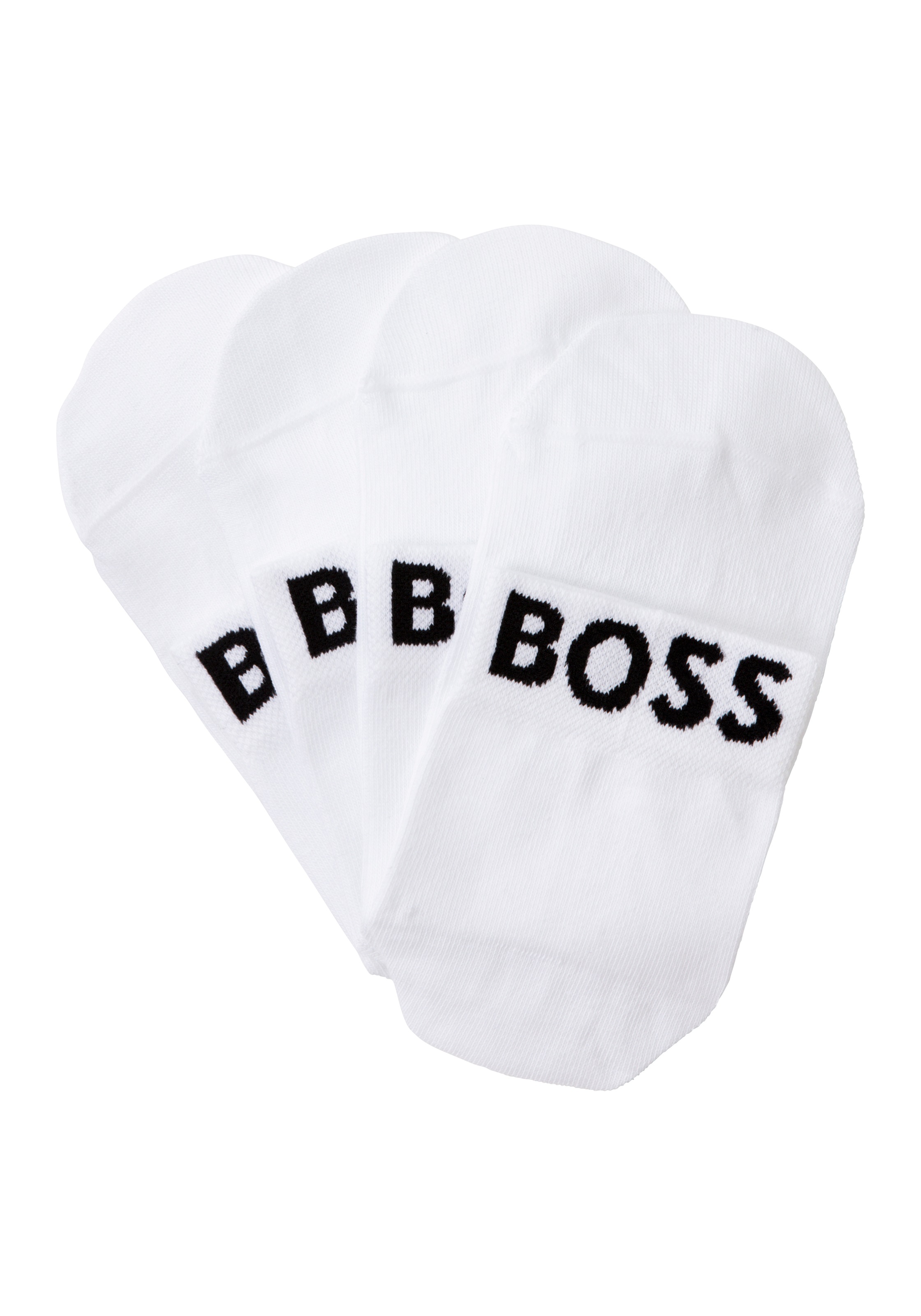 BOSS Freizeitsocken »2P SH Logo CC W«, (Packung, 2 Paar, 2er), mit eingestricktem BOSS Logoschriftzug