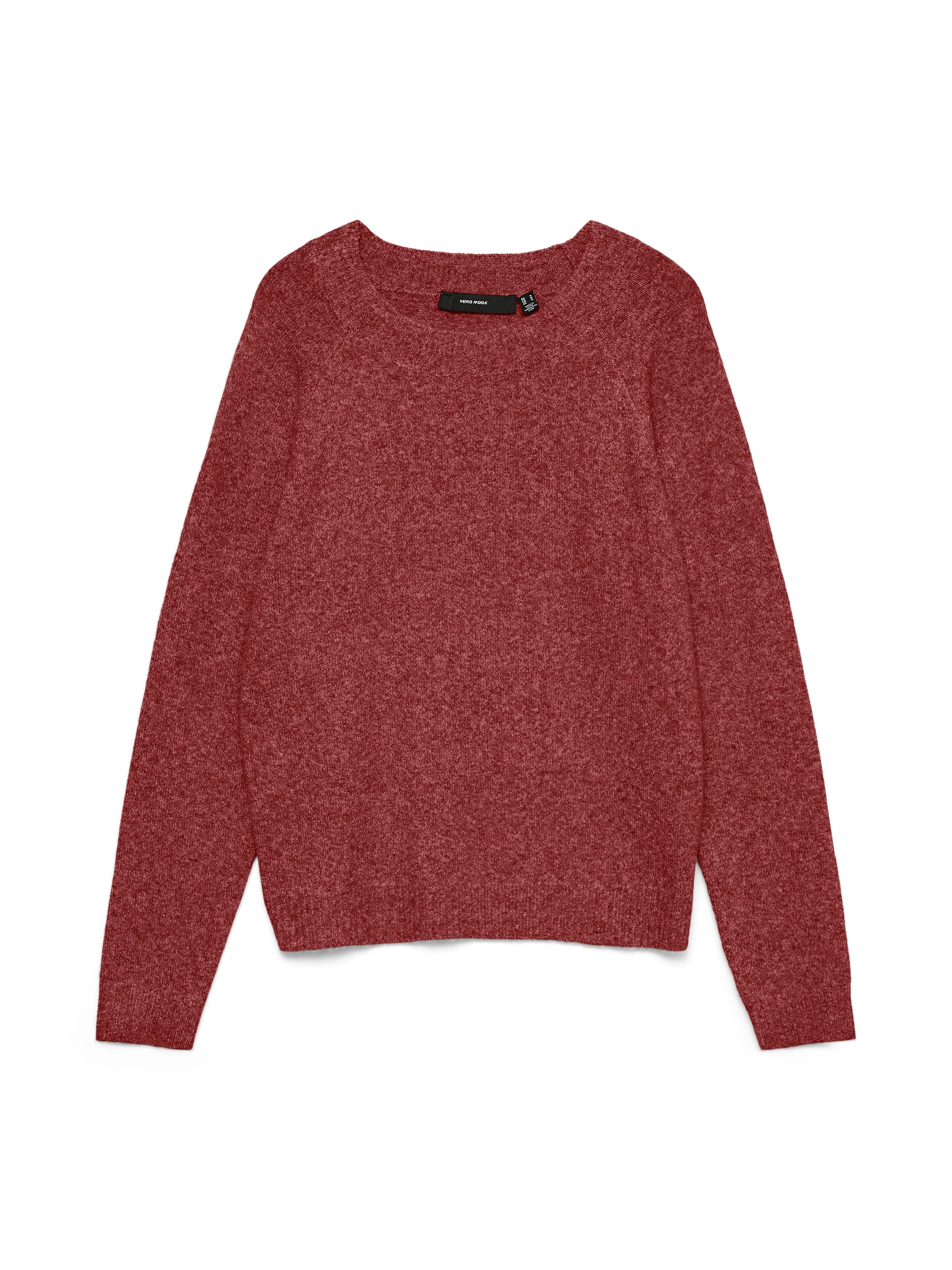 Vero Moda Rundhalspullover »VMDOFFY LS O-NECK BLOUSE GA NOOS« Materialmix, regular fit