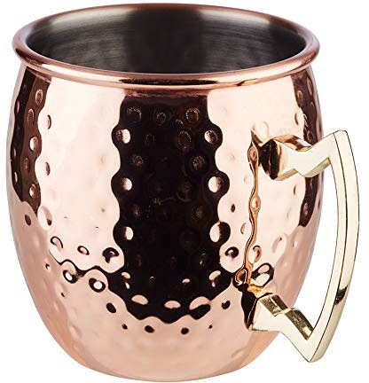 Buddy's Becher »Buddy´s Bar«, (Set, 2 tlg.), Moscow Mule Becher, 500 ml, hochwert. Edelstahl, Hammerschlag-Effekt