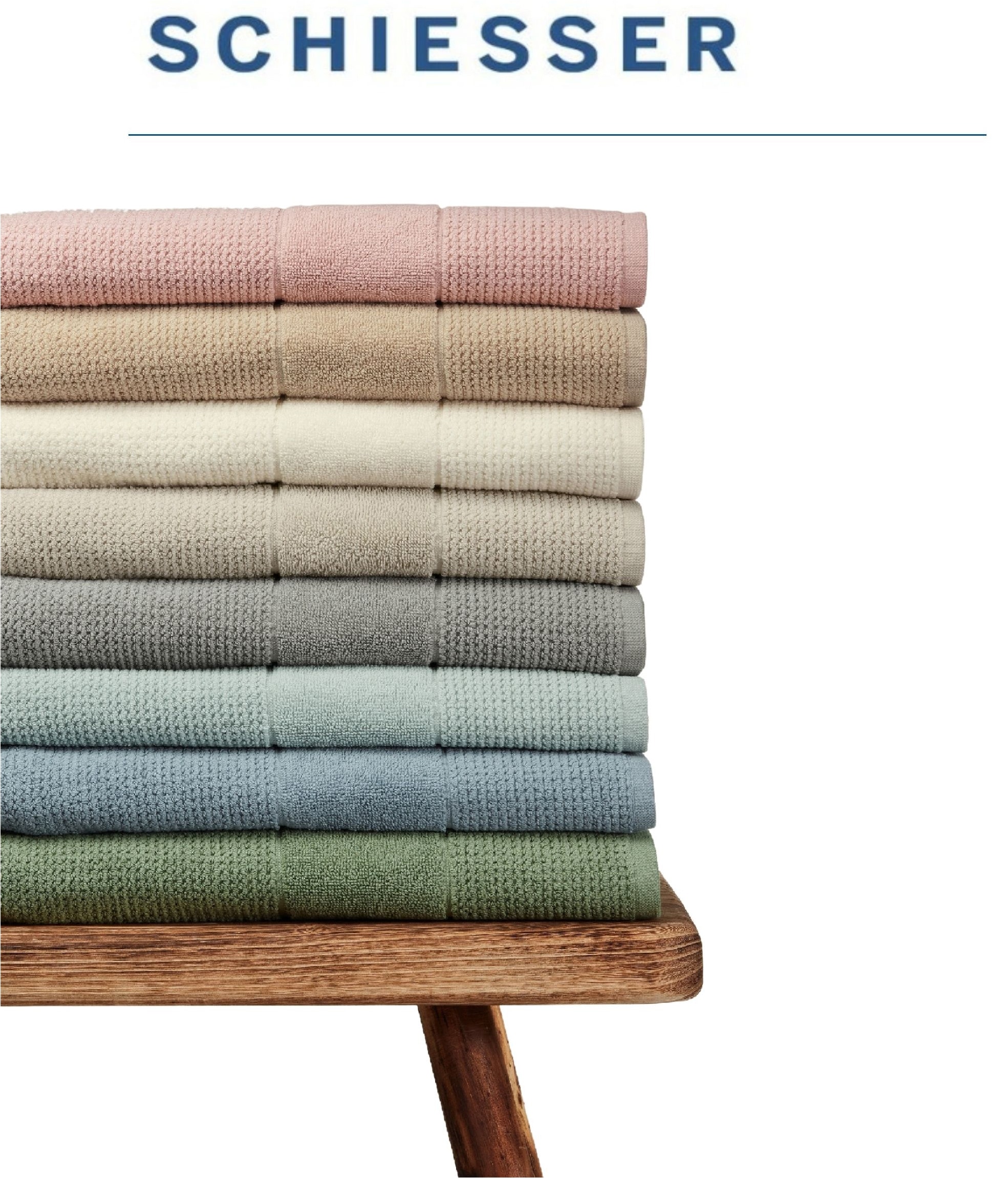 Schiesser Saunatuch »Turin in angesagter Reiskornoptik« OEKO-TEX® MADE IN GREEN