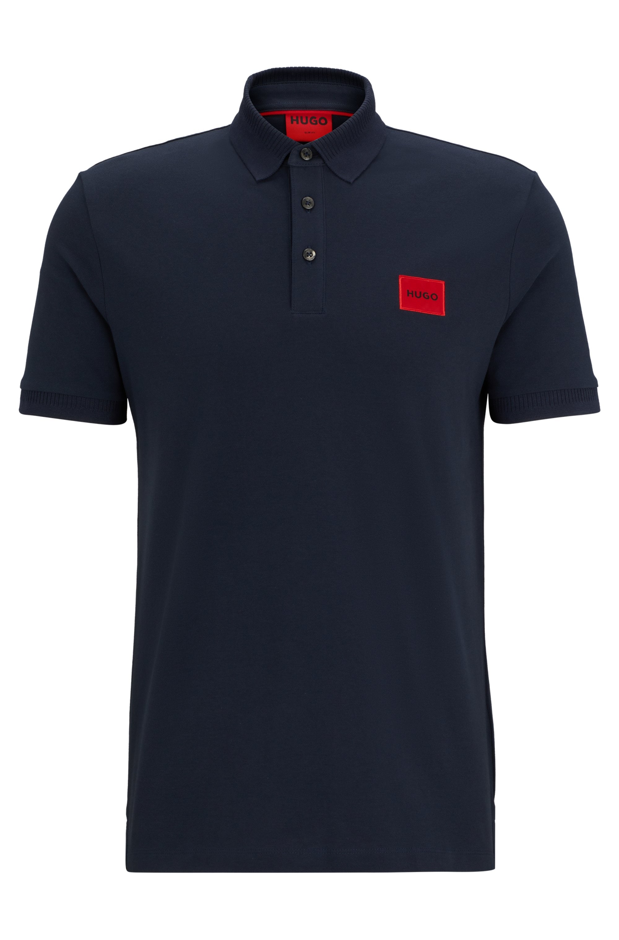 HUGO Poloshirt »Dereso« Slim Fit, Kurzarm, HUGO Weblabel