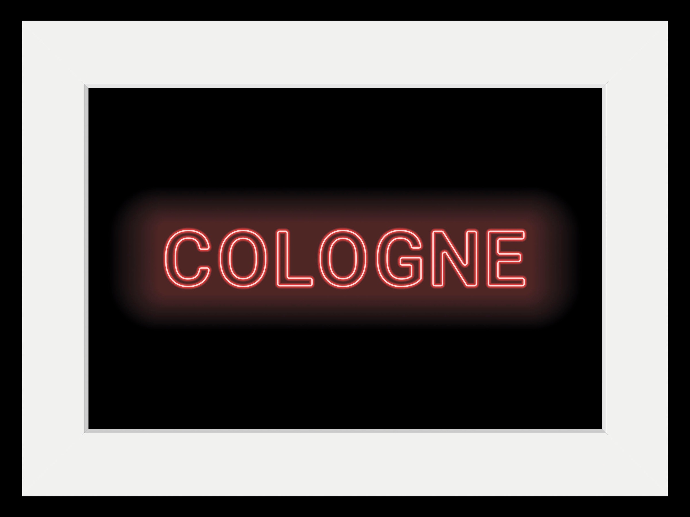 queence Bild »COLOGNE LIGHTS«, Städte-Schriftzug, (1 St.), HD Premium Poste günstig online kaufen