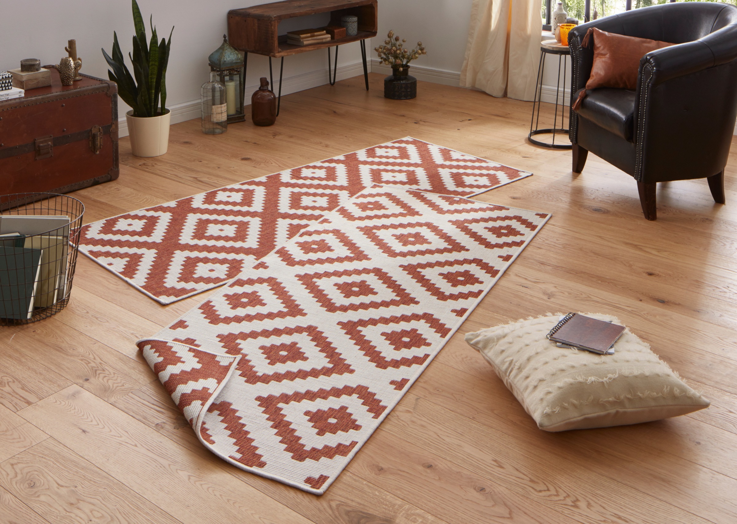 NORTHRUGS Teppich »Malta Wendeteppich«, rechteckig, 5 mm Höhe, In-& Outdoor günstig online kaufen