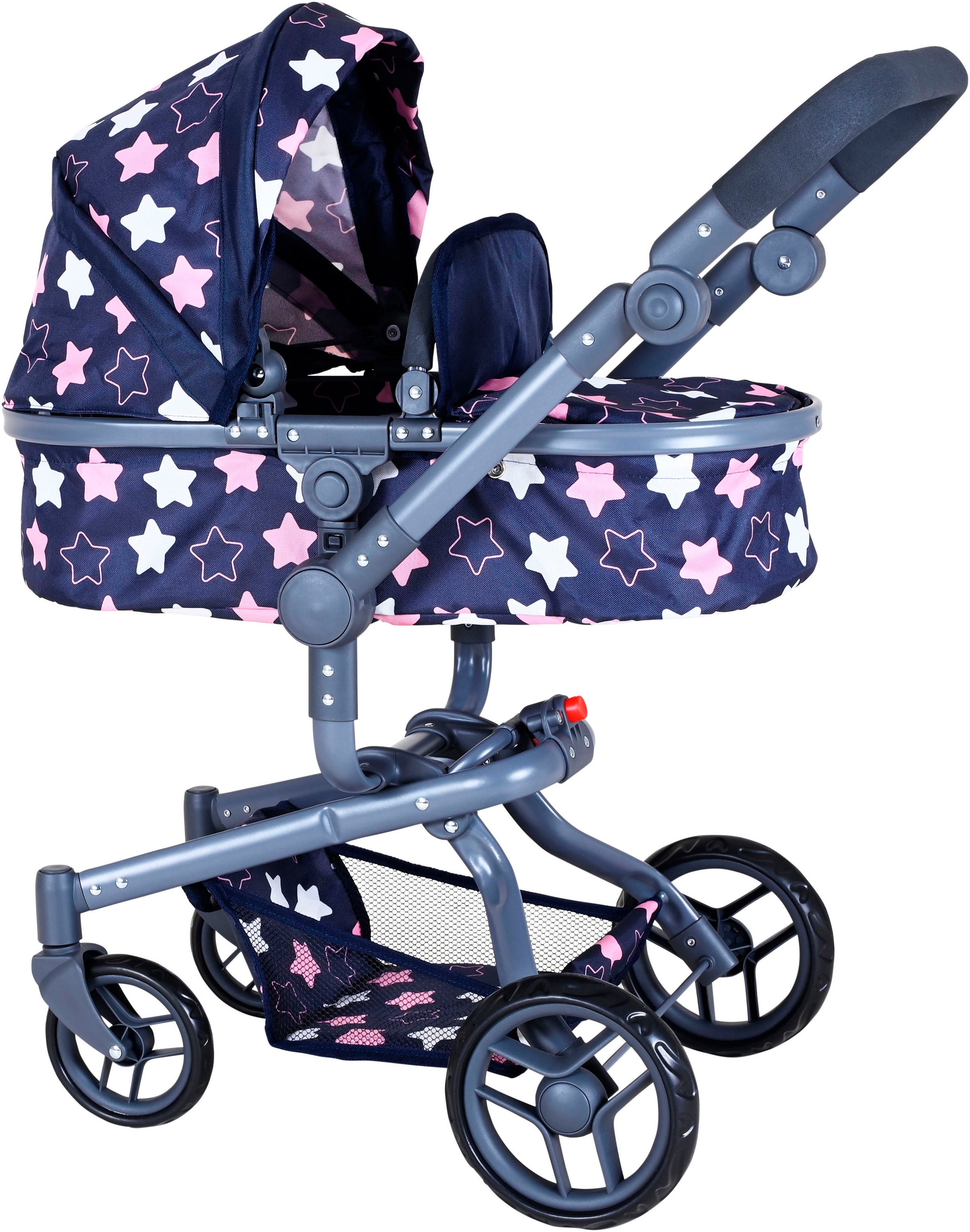 Knorrtoys® Kombi-Puppenwagen »Boonk - star blue pink«