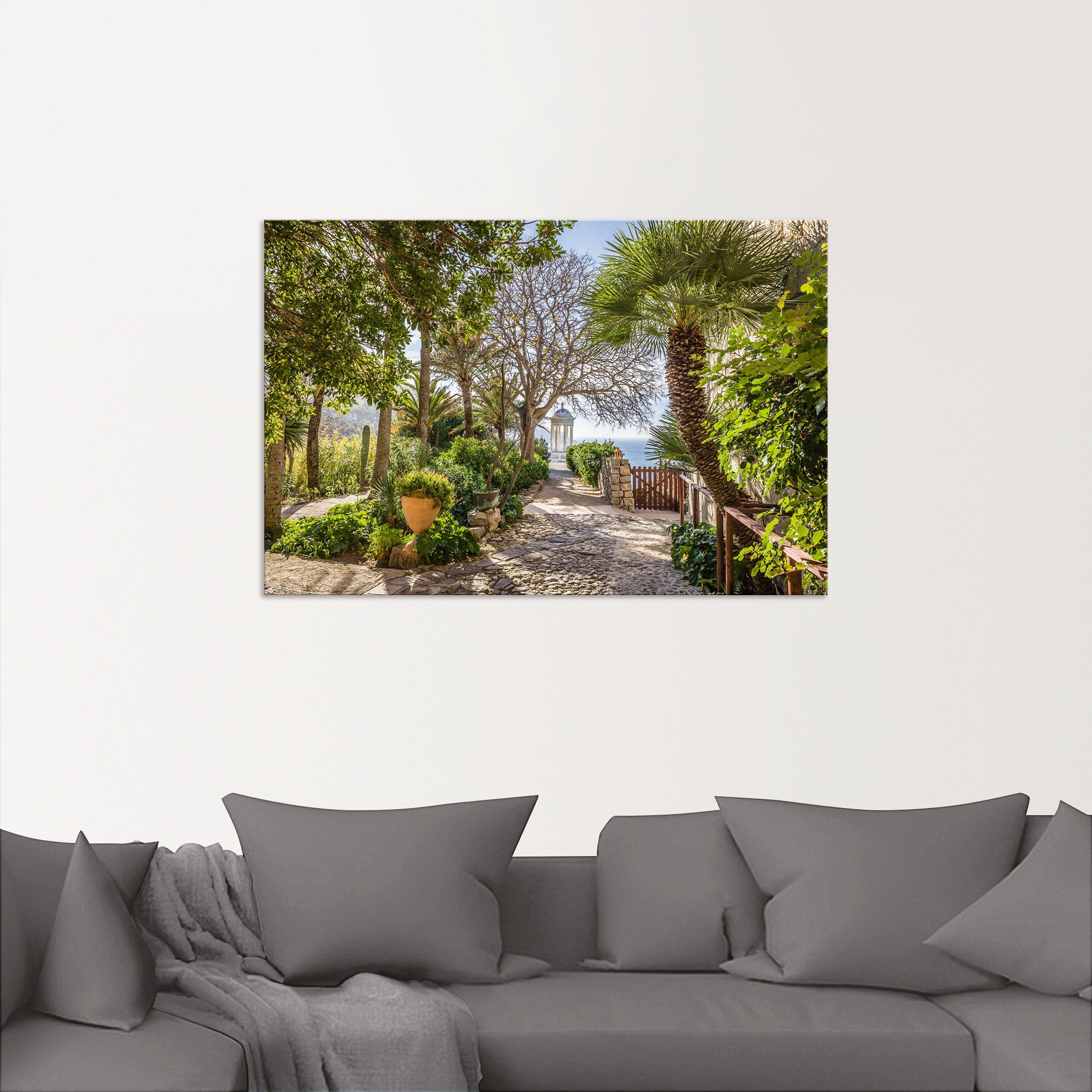 Artland Wandbild »Garten Son Marroig bei DeiÃ , Mallorca«, Gartenbilder, (1 St.), als Alubild, Outdoorbild, Leinwandbild, Poster in verschied. Größen