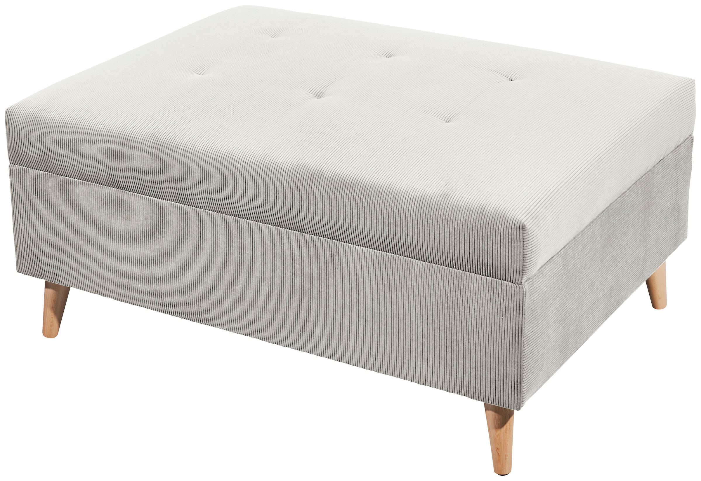 ED EXCITING DESIGN Ecksofa »Calanda L-Form«, mit Hocker & 3 Zierkissen