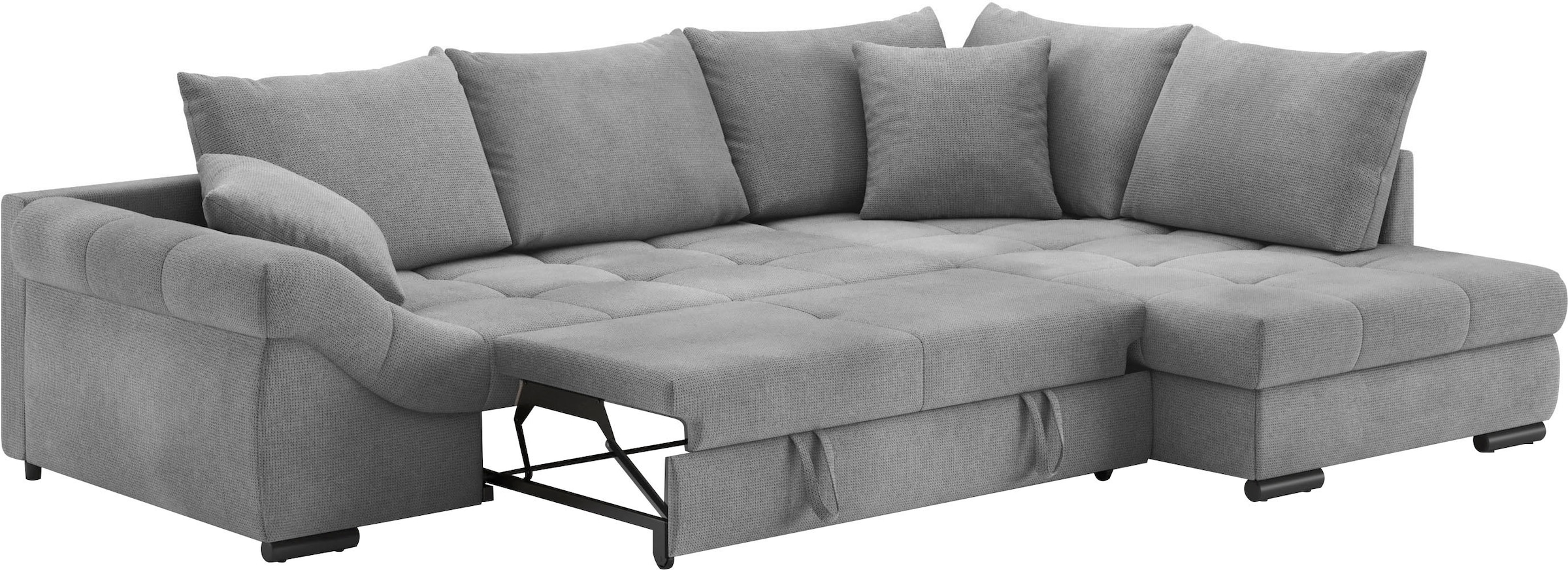 Mr. Couch Ecksofa »Allegro, L-Form«, mit Hochschläfer-Bettauszug, wahlweise mit Kaltschaum