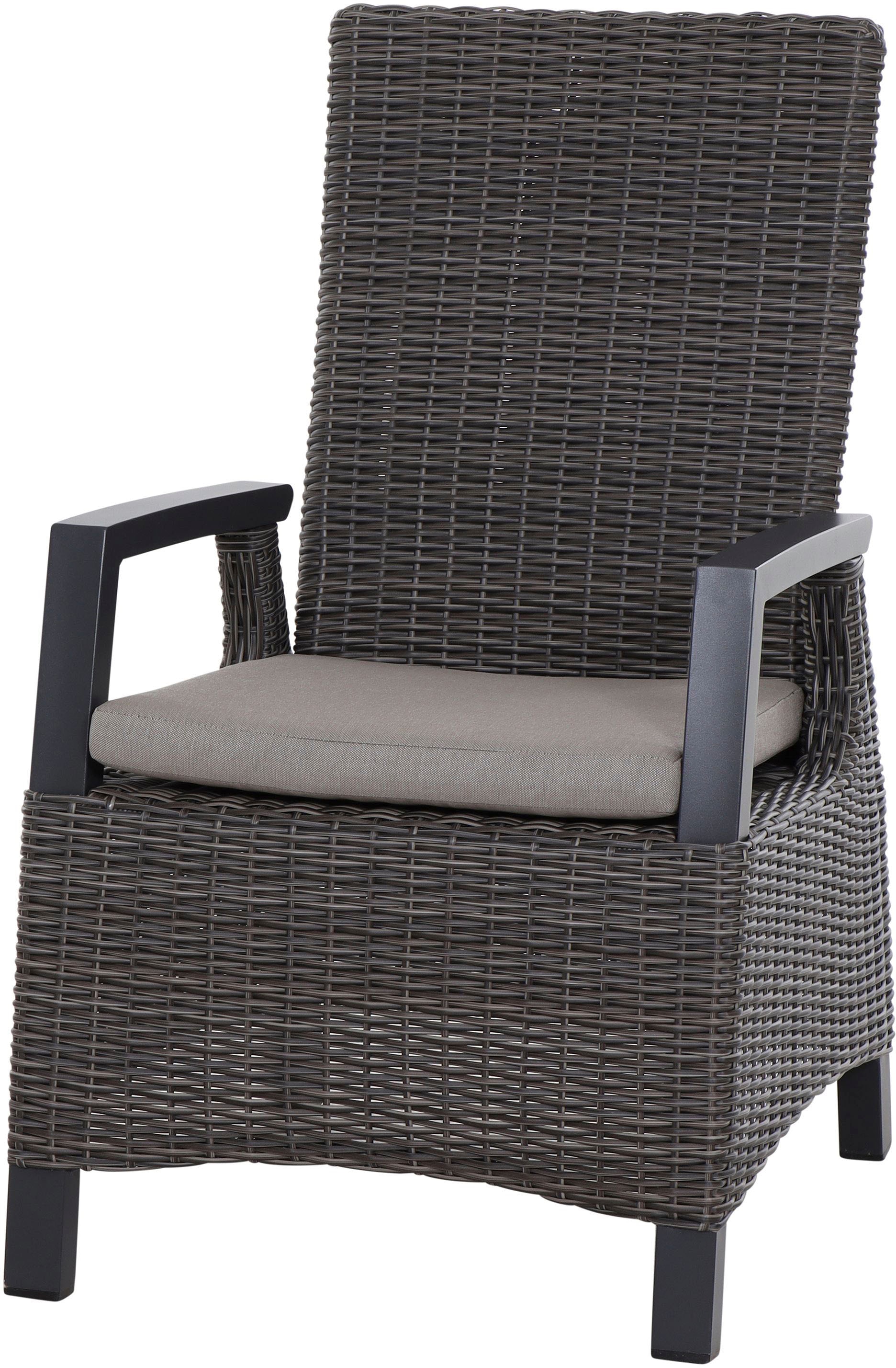 Siena Garden Garten-Essgruppe »Corido«, (Set, 13 tlg.), bestehend aus 6 Sesseln, 6 Kissen und 1 Tisch
