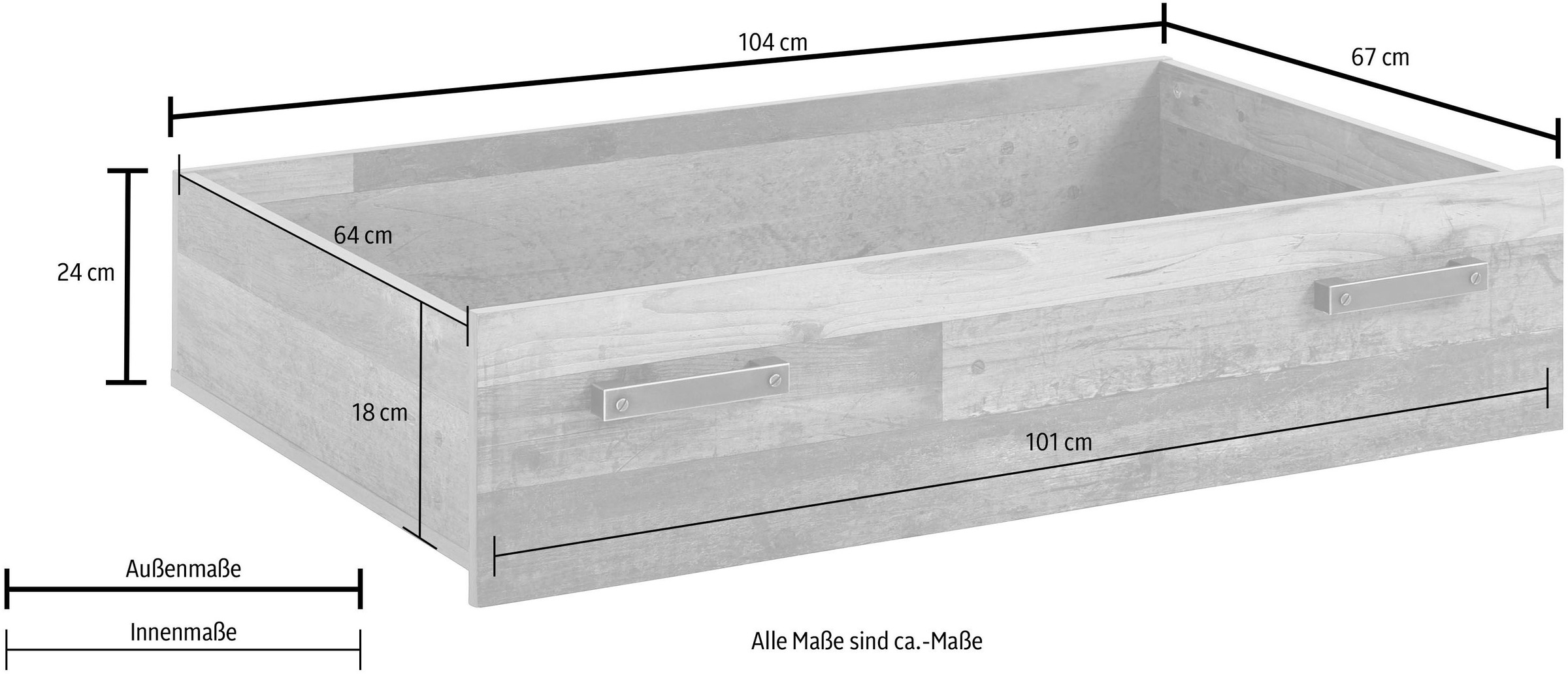 FORTE Schubkasten »Clif«