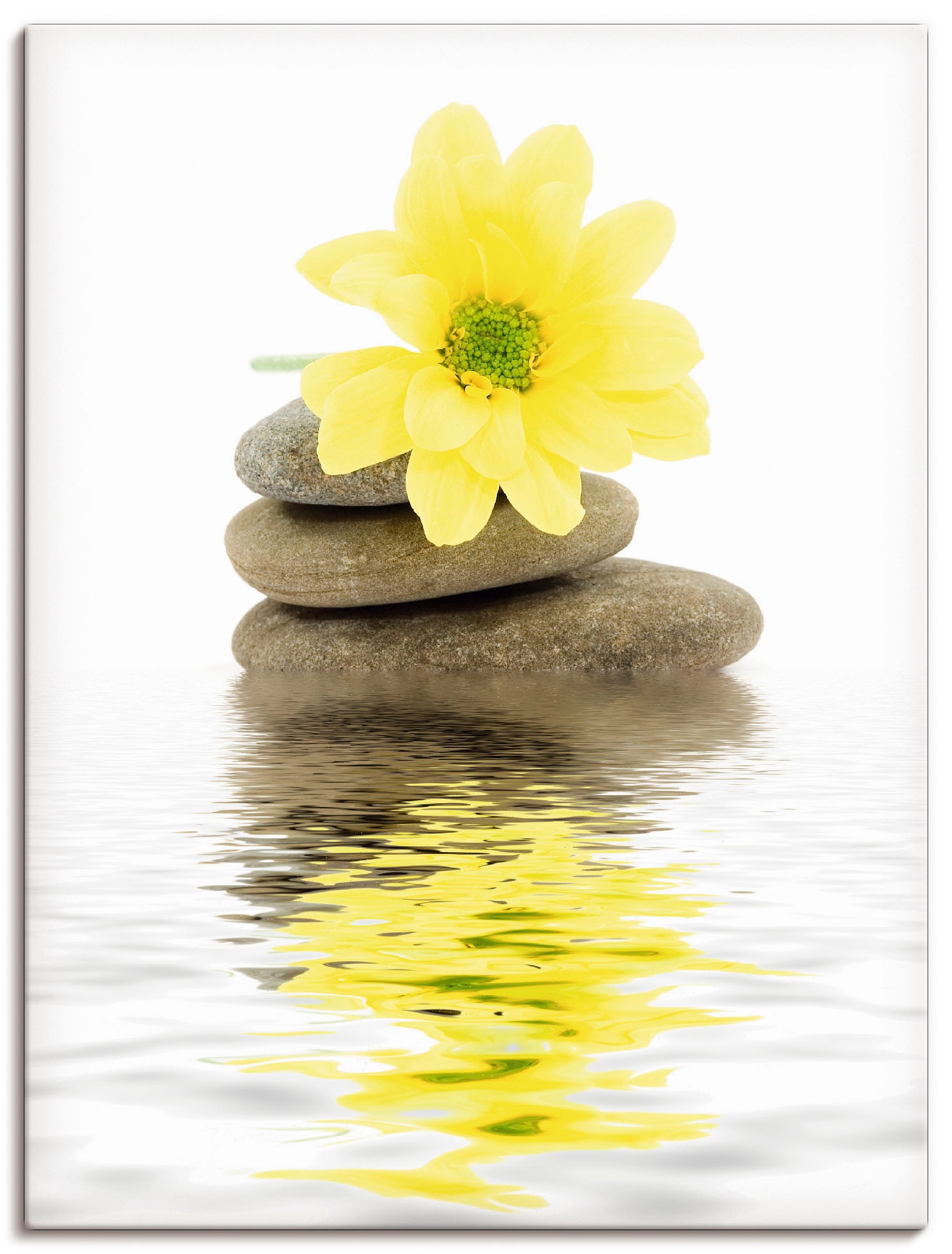 Artland Wandbild "Zen Spa Steine mit Blumen II", Zen, (1 St.), als Alubild, günstig online kaufen