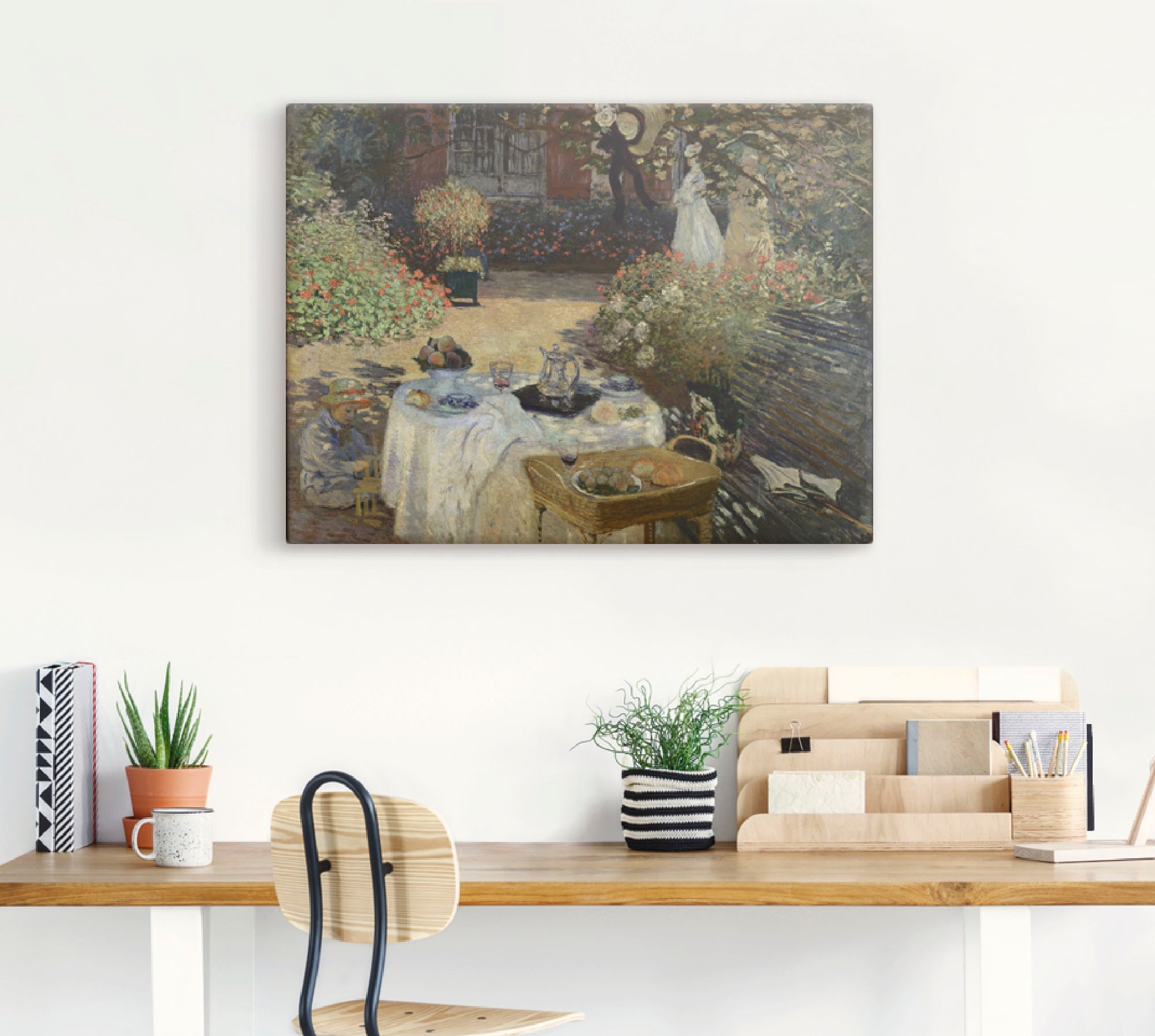 Artland Wandbild »Im Garten Claude Monets in Argenteuil«, Garten, (1 St.), als Alubild, Outdoorbild, Leinwandbild, Poster in verschied. Größen