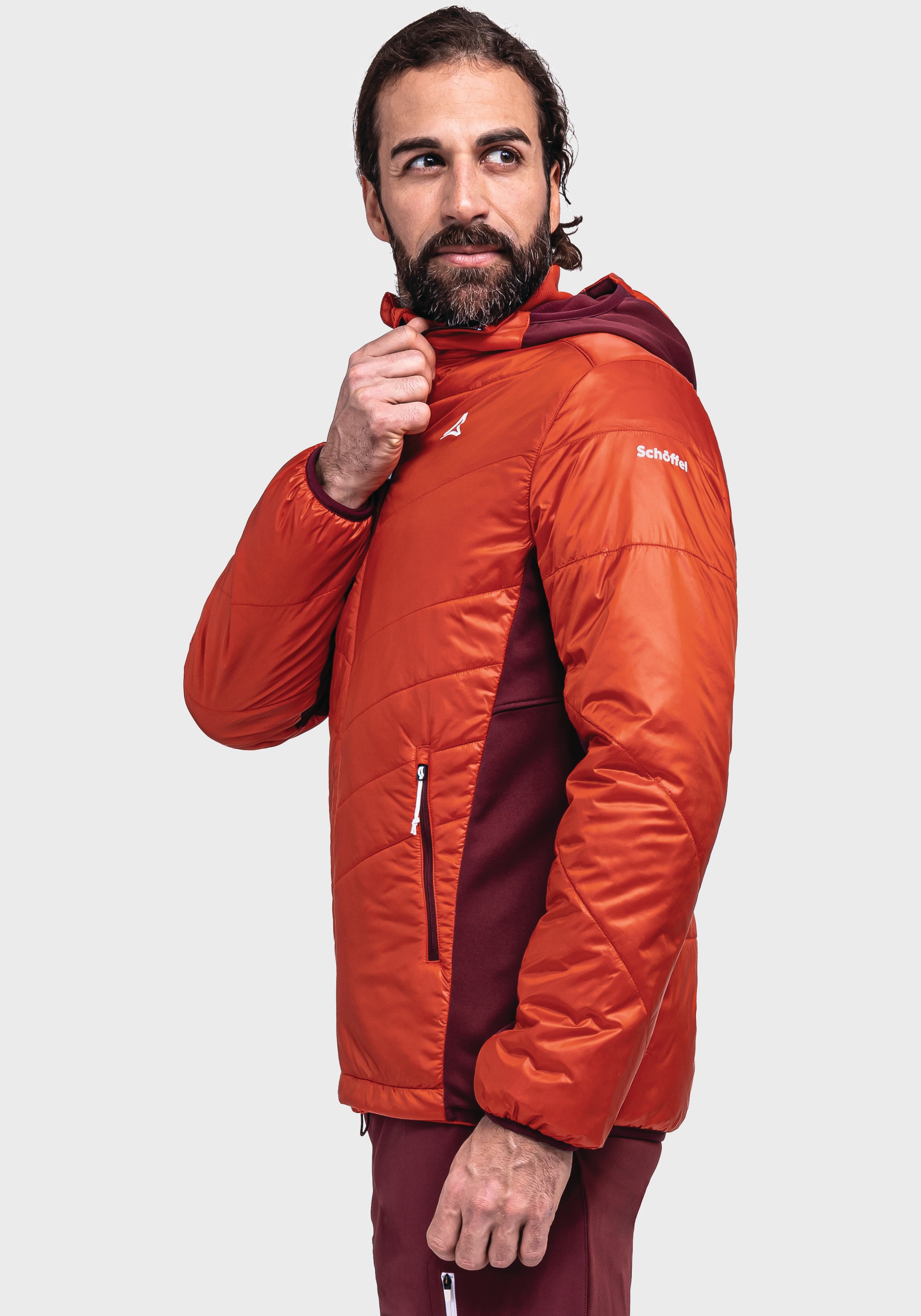 Outdoorjacke Stams Schöffel Jacket »Hybrid Kapuze M«, online bei mit