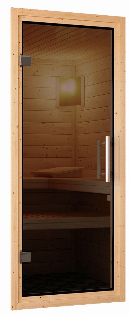 Karibu Sauna »Nanna«, 3,6-kW-Plug & Play Ofen mit externer Steuerung
