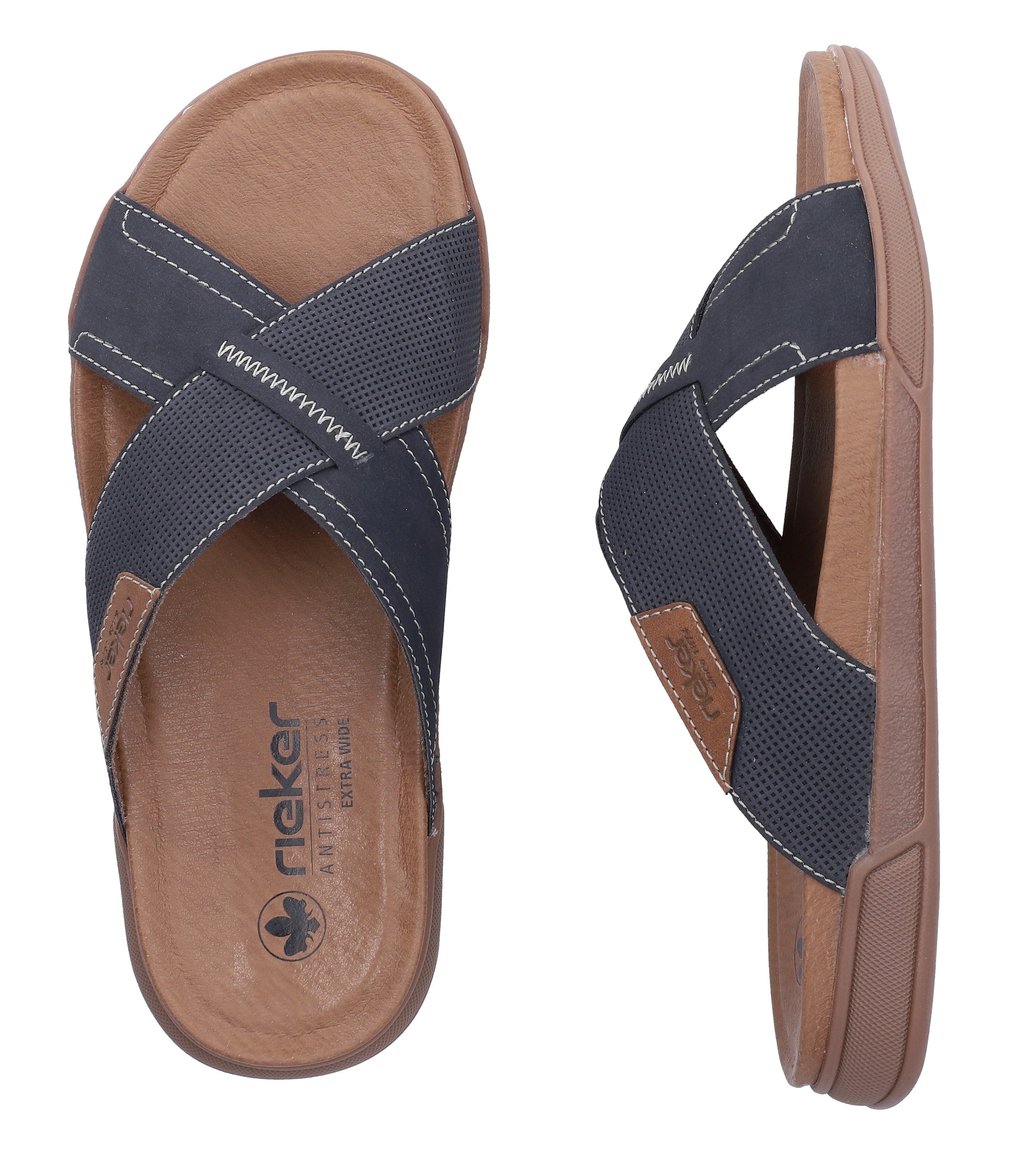 Rieker Pantolette  Sommerschuh, Hausschuh, Urlaubsschuh in bequemer Form