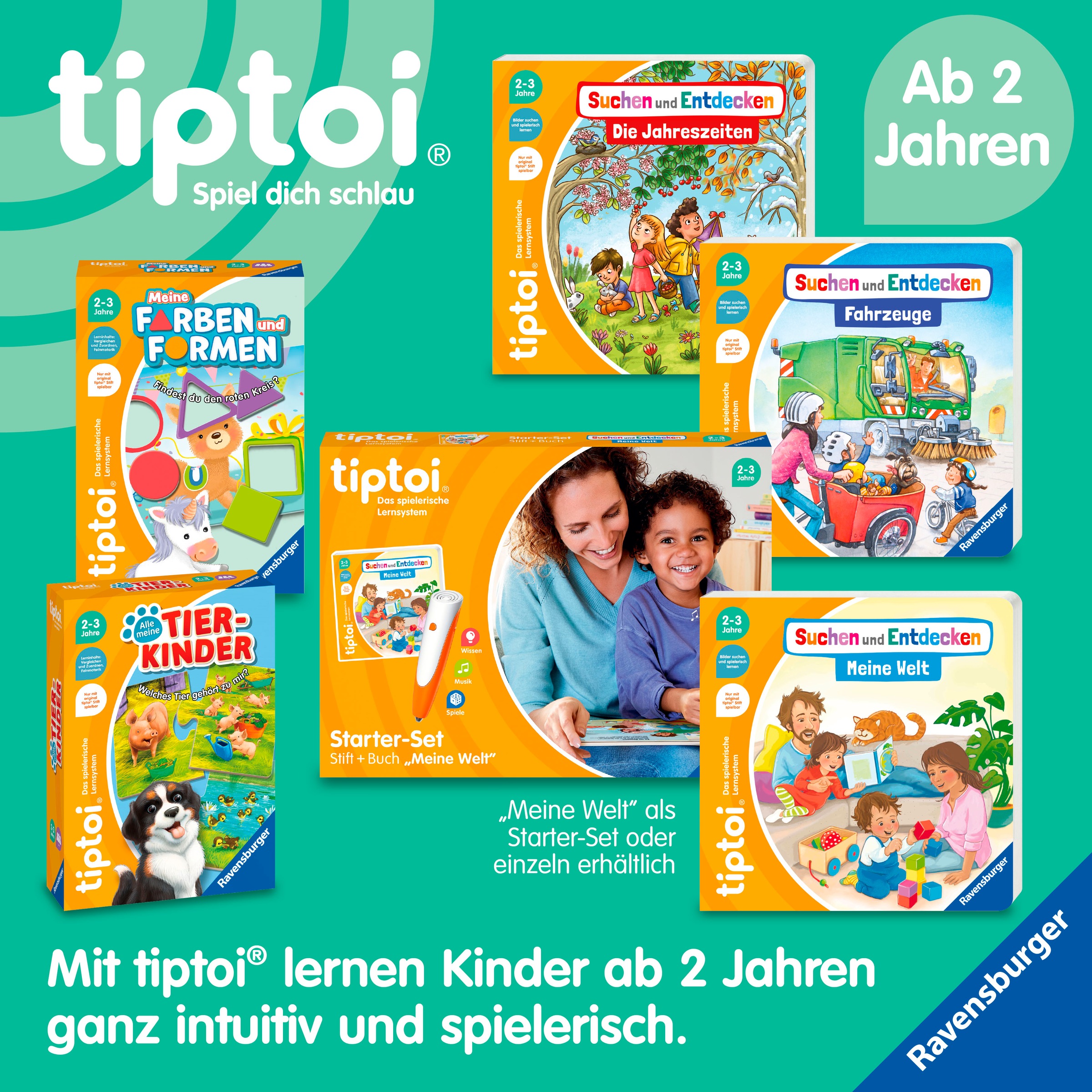 Ravensburger Buch »tiptoi® Abenteuer Großwerden - Piet kommt in den Kindergarten«, Made in Europe