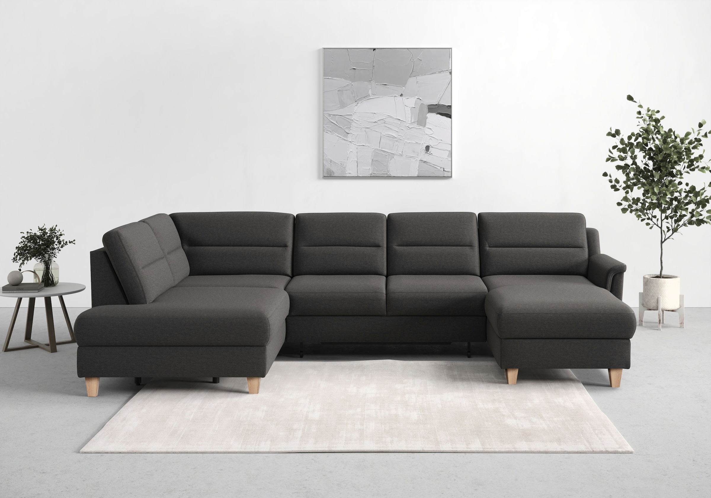 sit&more Wohnlandschaft »Farö U-Form«, inklusive Federkern, wahlweise mit B günstig online kaufen