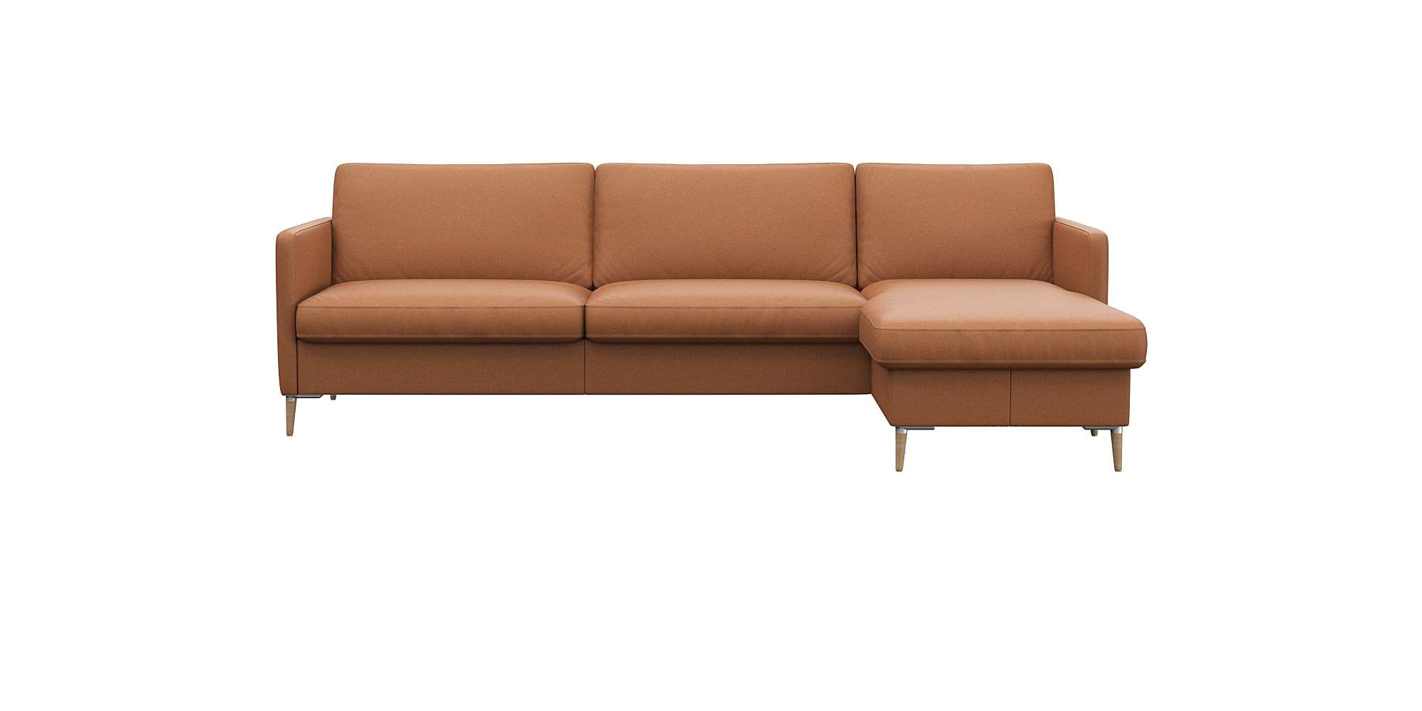 FLEXLUX Ecksofa »Fiore, super Sitzkomfort durch Kaltschaum im Sitz, L-Form« günstig online kaufen