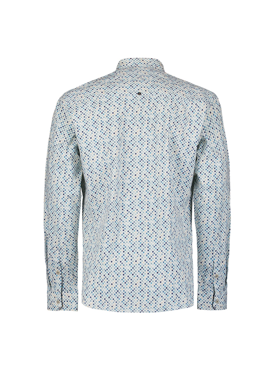 NO EXCESS Langarmhemd »No Excess Stretchhemd Shirt Stretch Allover Printed«