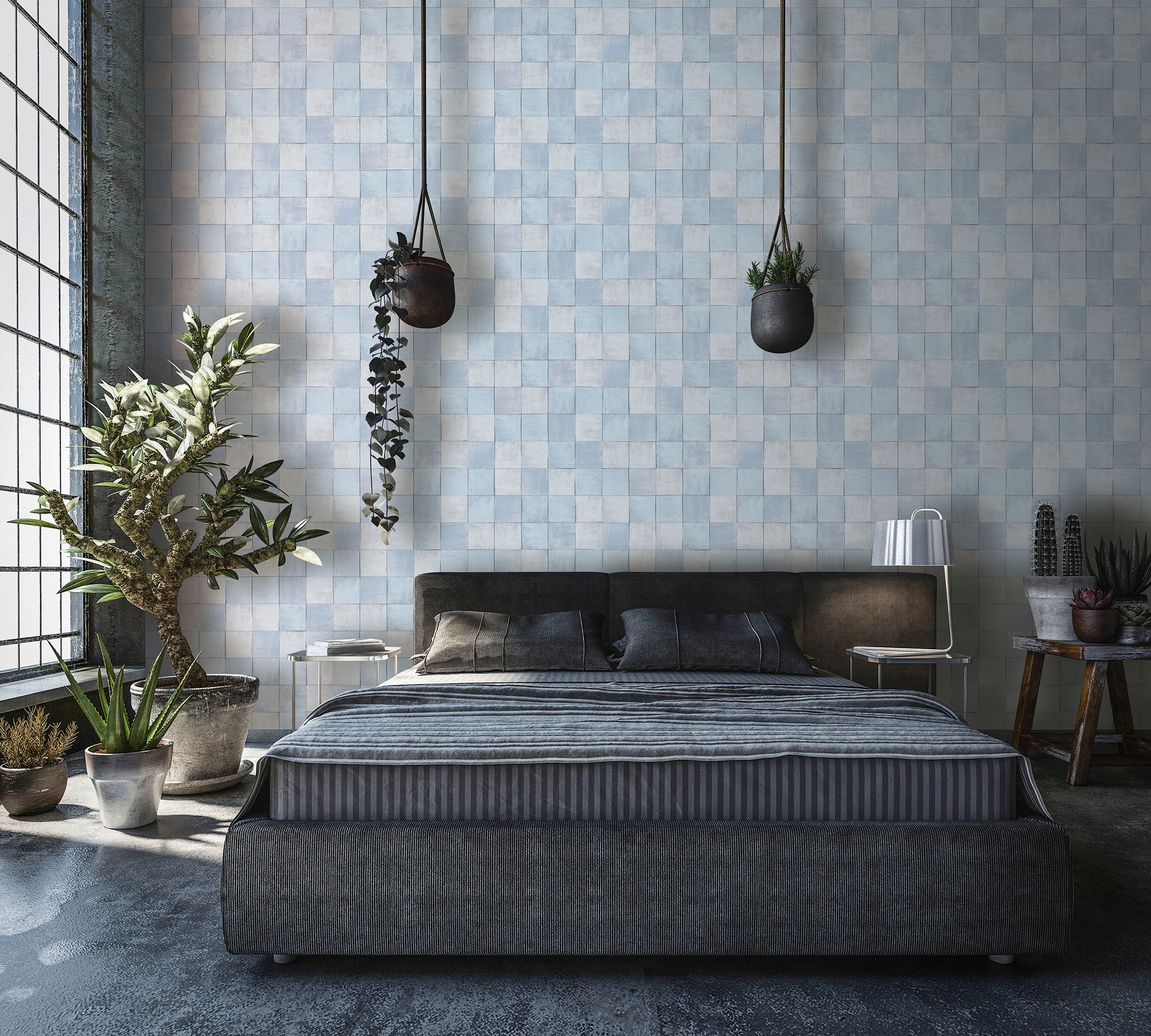 Marburg Fototapete »Tile«, matt, moderne Tapete für Wohnzimmer Schlafzimmer günstig online kaufen