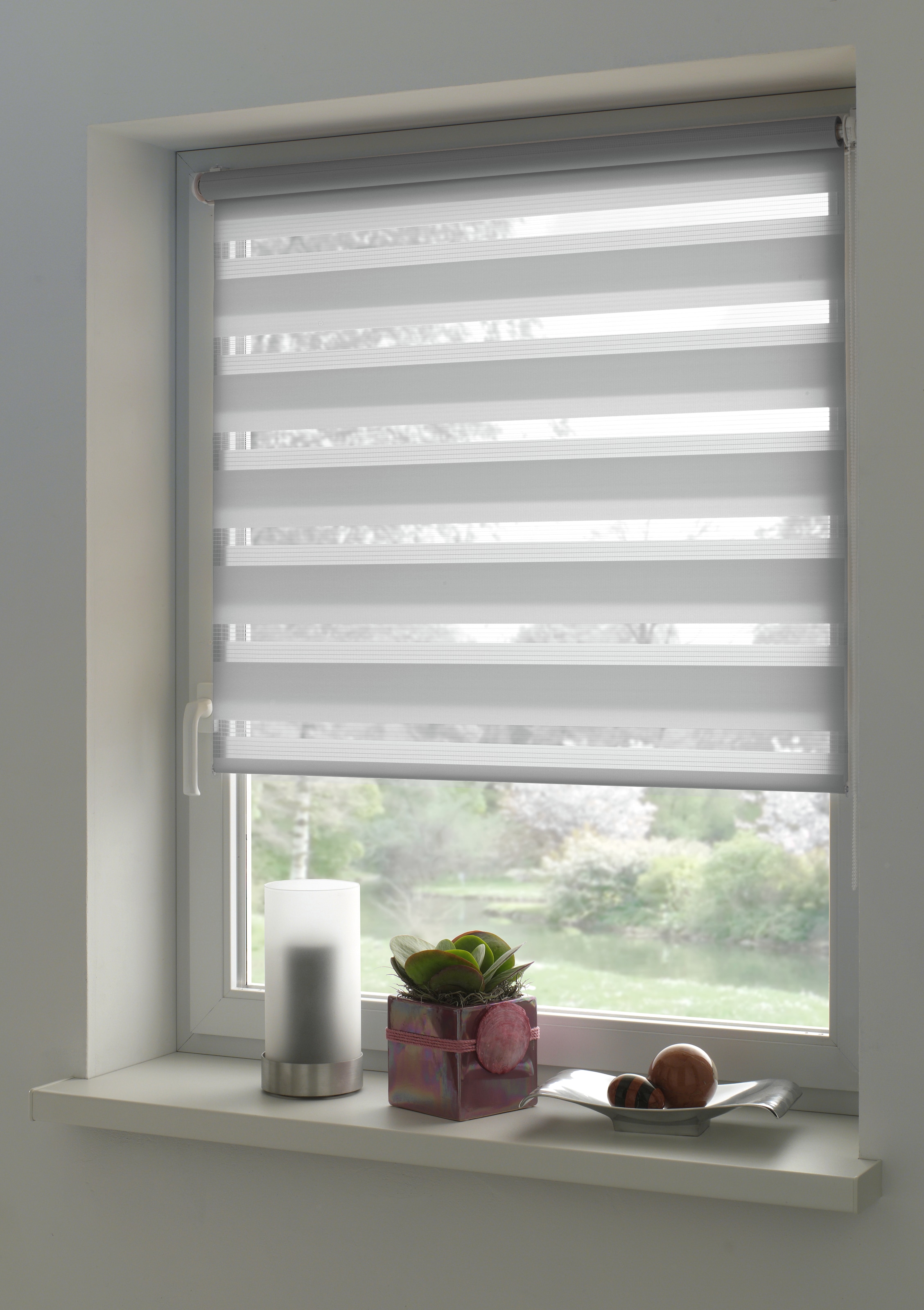 my home Doppelrollo »Duo Klemmrollo«, Lichtschutz, Sichtschutz, ohne Bohren, freihängend, vormontiert auf Montageschiene
