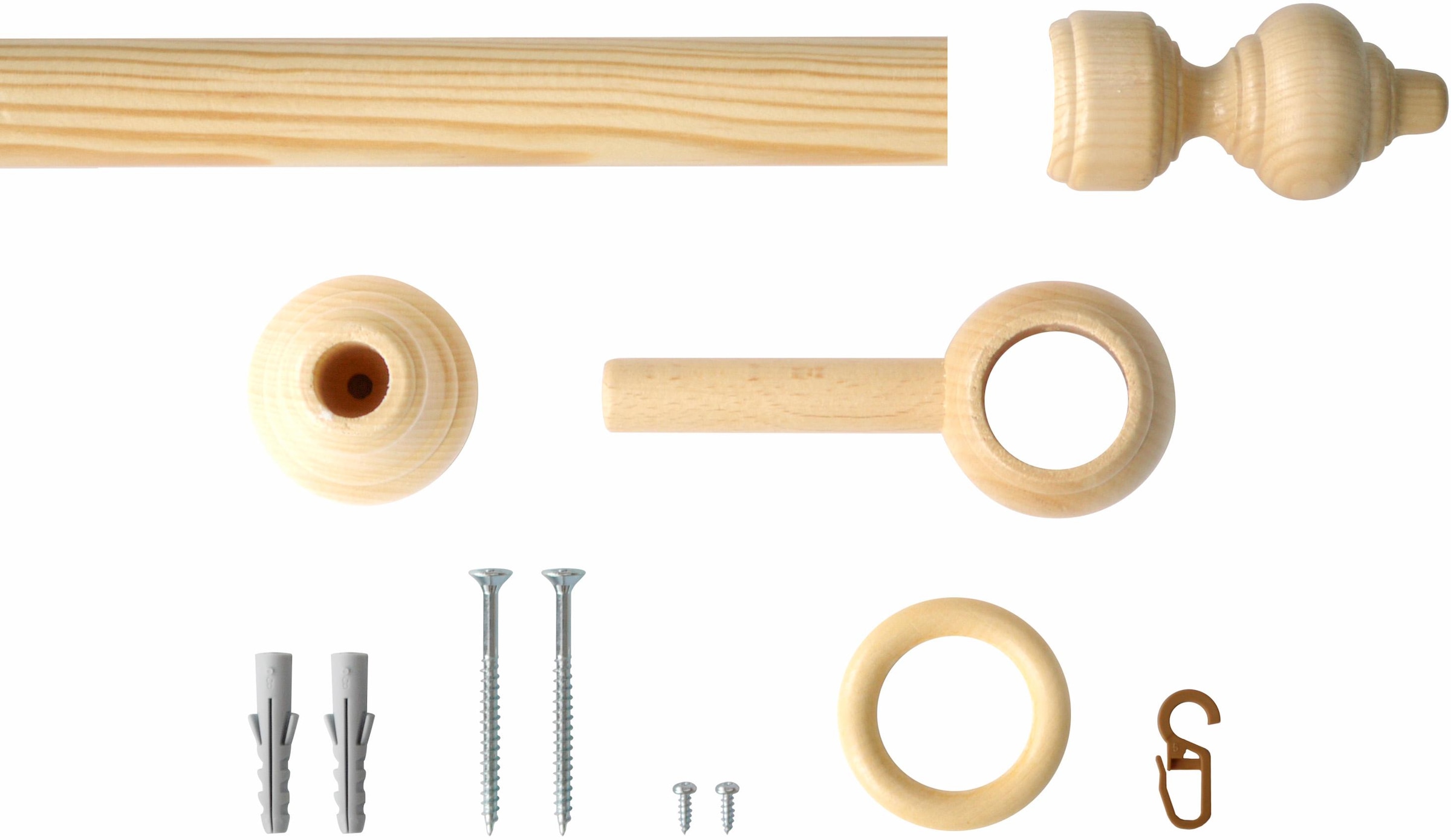 Good Life Gardinenstange »Trend« Ø 28 mm 1 läufig-läufig Fixmaß günstig online kaufen