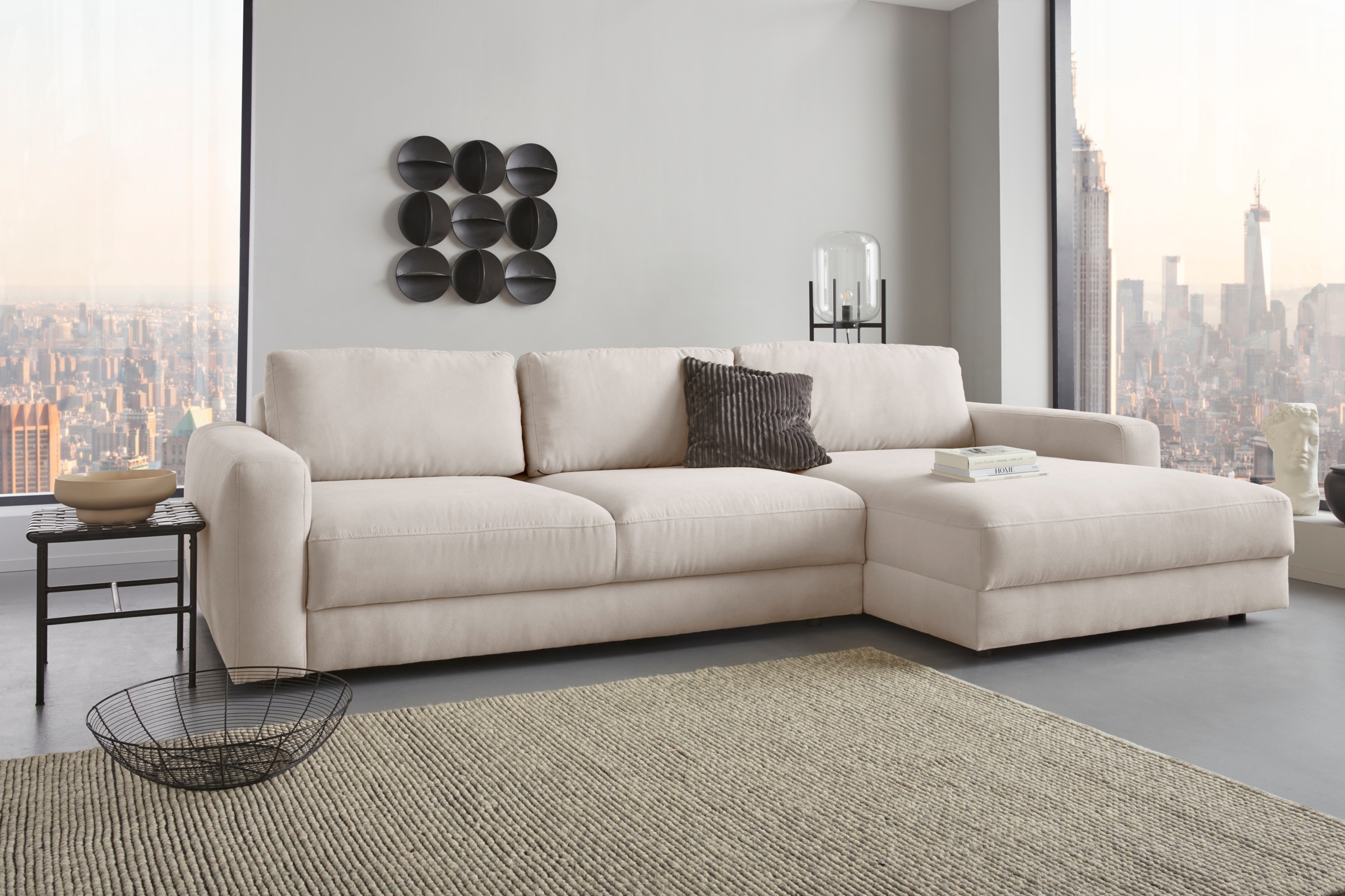 Places of Style Ecksofa »Bloomfield, elegant, viel Platz, Mega Couch, Breit günstig online kaufen