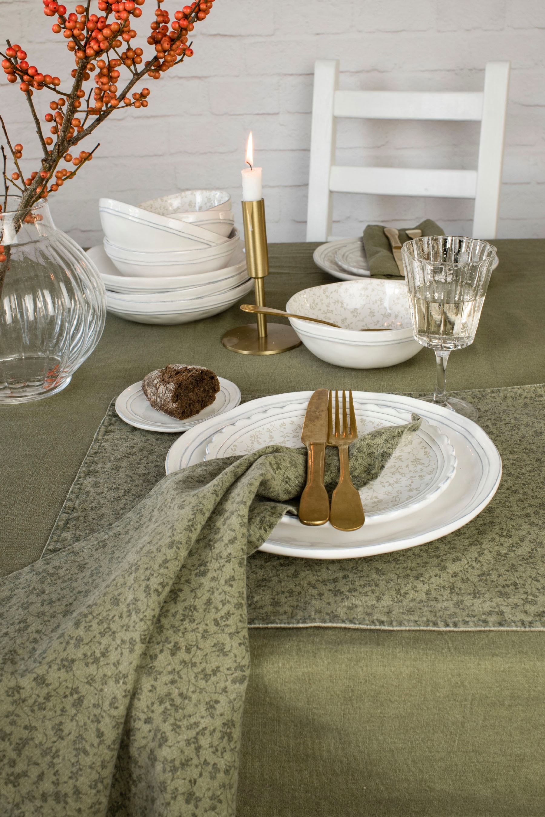 LAURA ASHLEY Platzset »Wild Clematis«, (Set, 4 St.), beidseitige Verwendung günstig online kaufen