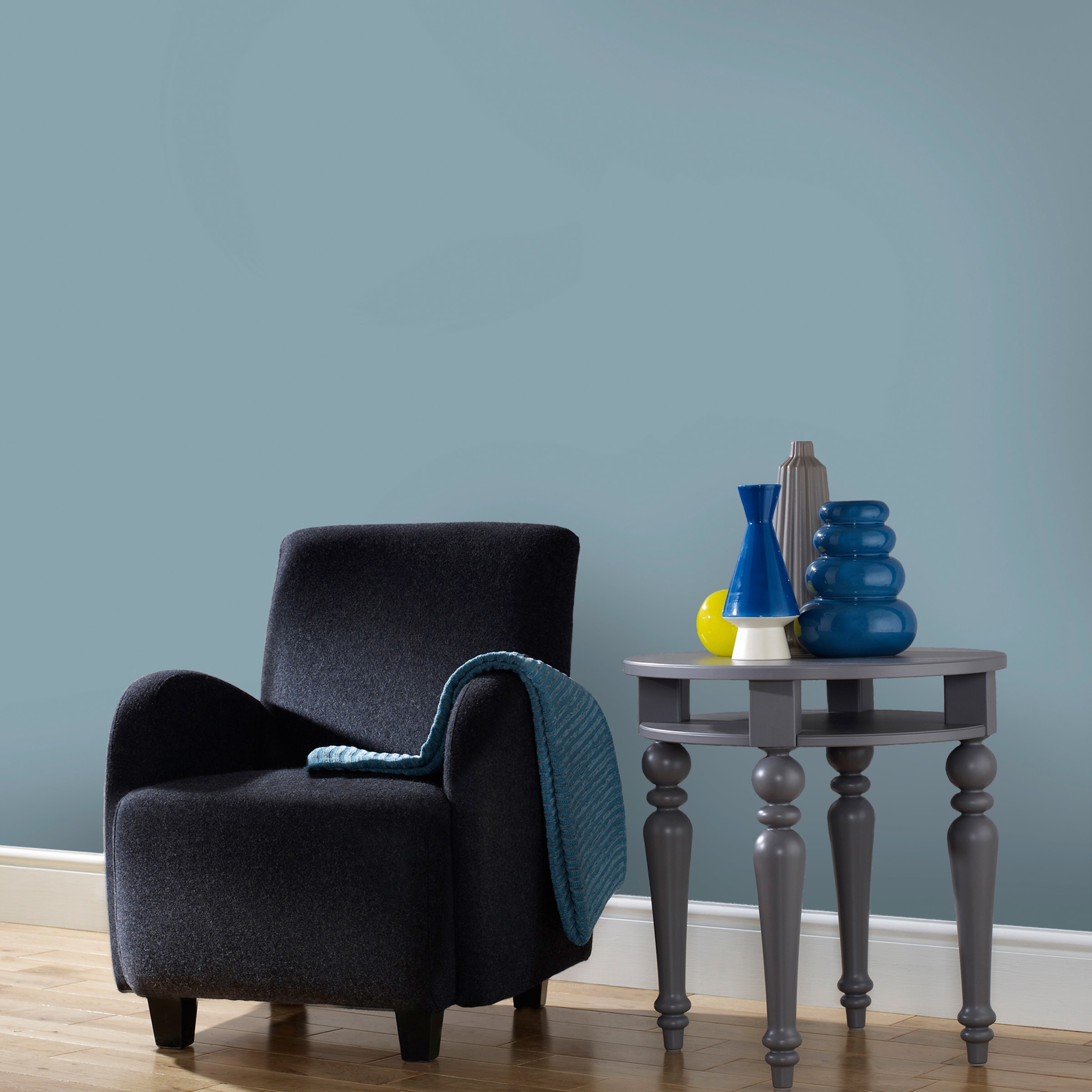 Superfresco Easy Vliestapete uni glatt Uni - Blau - 10m x 52cm