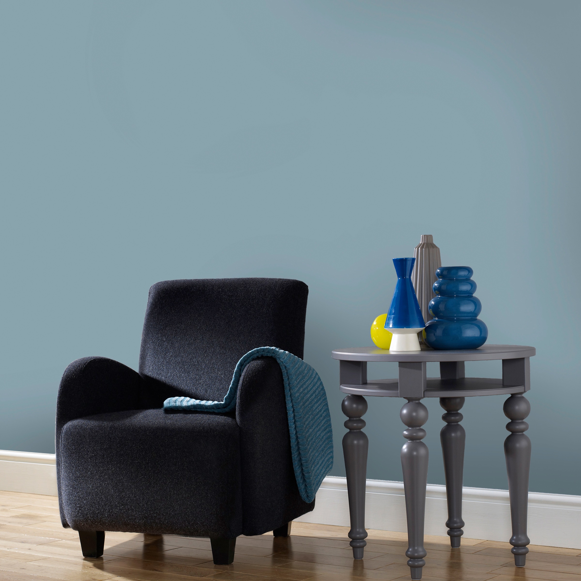 Superfresco Easy Vliestapete uni glatt Uni - Blau - 10m x 52cm günstig online kaufen