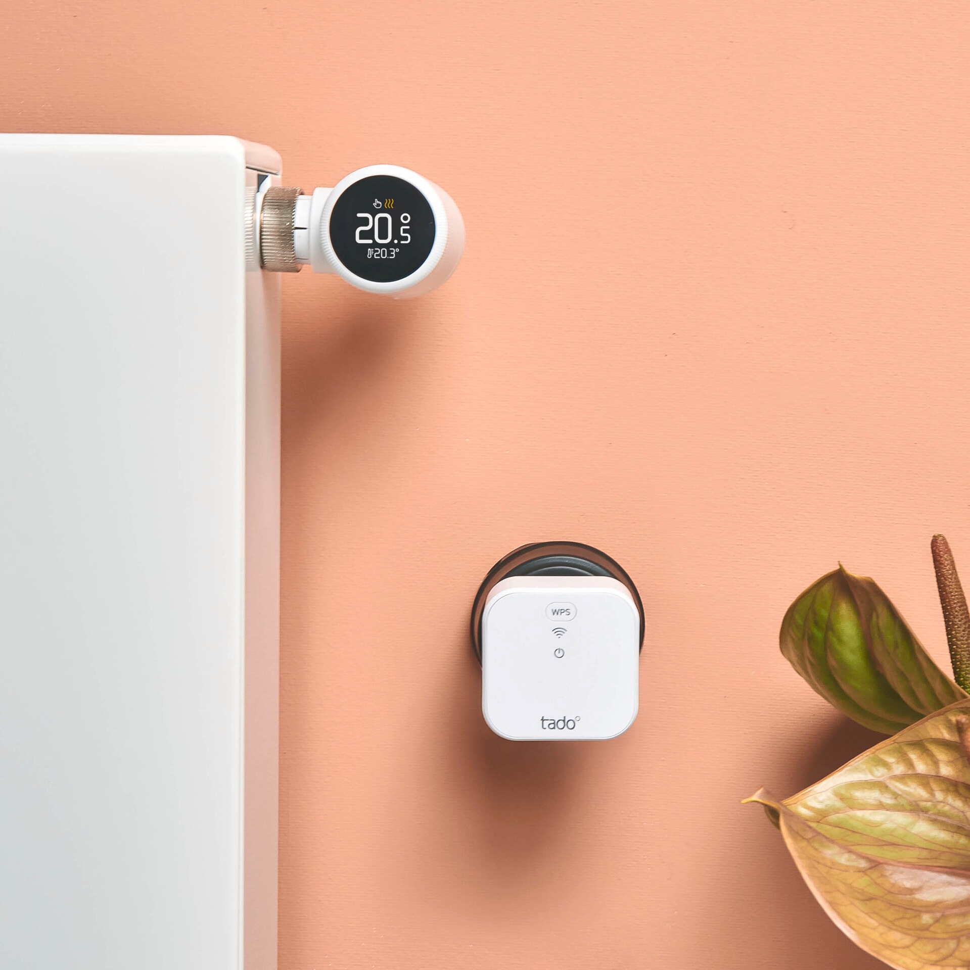 Tado Heizkörperthermostat »Bridge + 4x Smartes Heizkörperthermostat (Line X)«