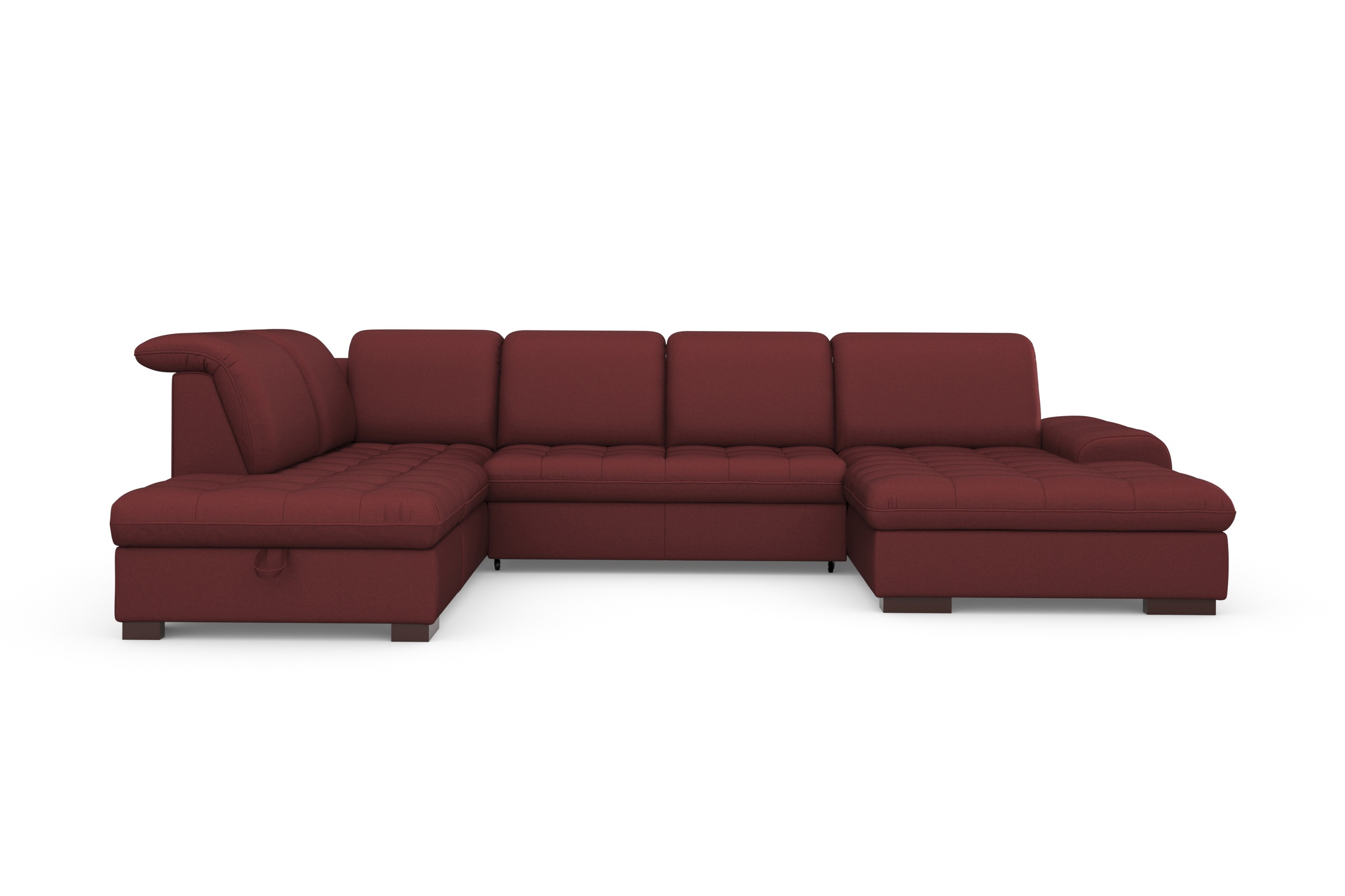 sit&more Wohnlandschaft »Luxor U-Form«, wahlweise mit Bettfunktion, Bettkasten und Kopfteilverstellung