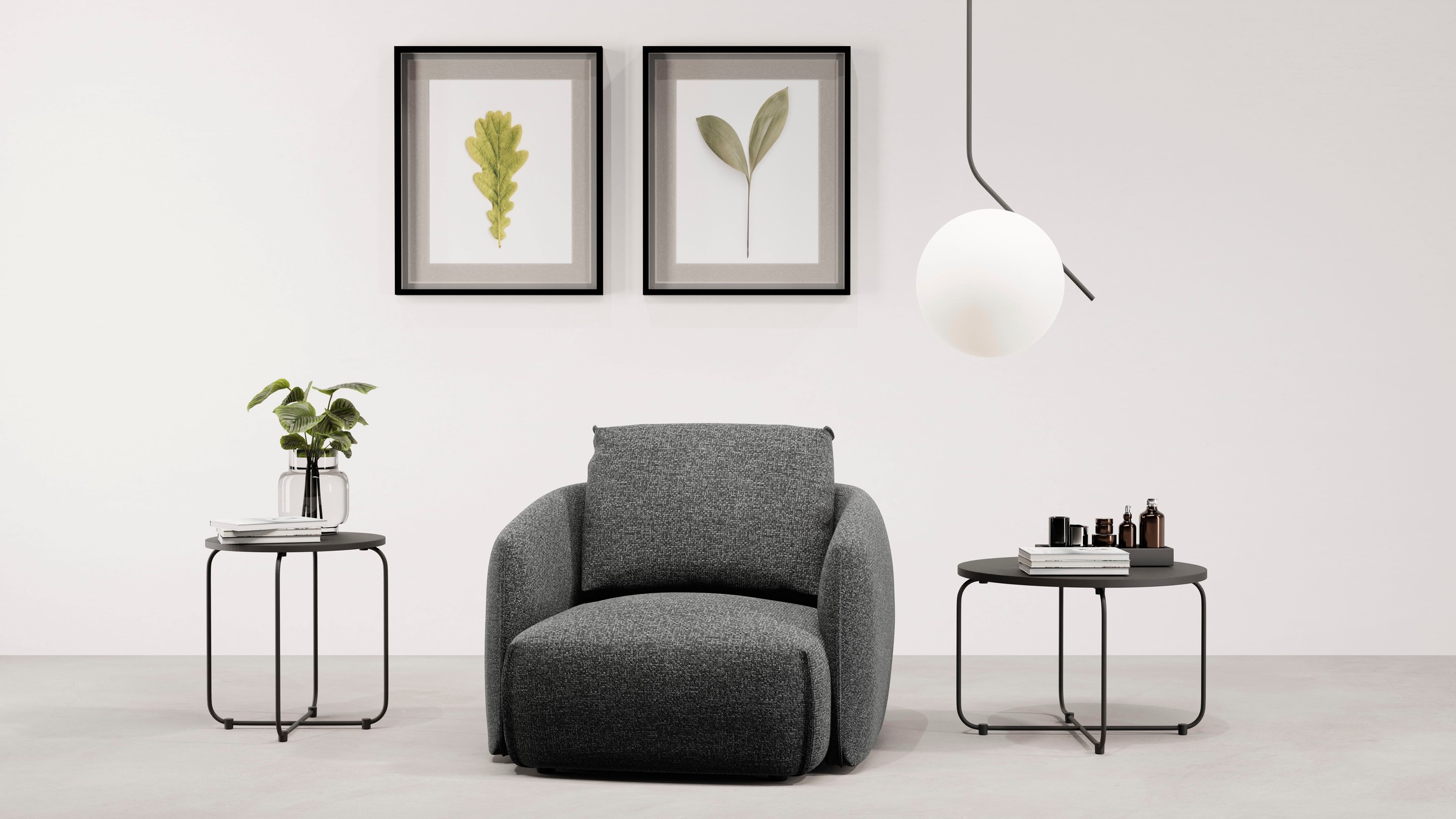 TRENDMANUFAKTUR Sessel »Shawn, Loungesessel, Designsessel mit elegant gesch günstig online kaufen