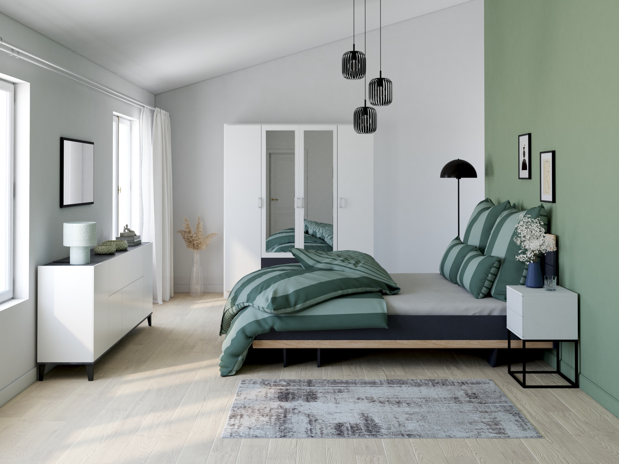 my home Teppich »Salsa« rechteckig 9 mm Höhe mit besonders weichem Flor, Kurzflor, im Vintage-Look, dichte Qualität