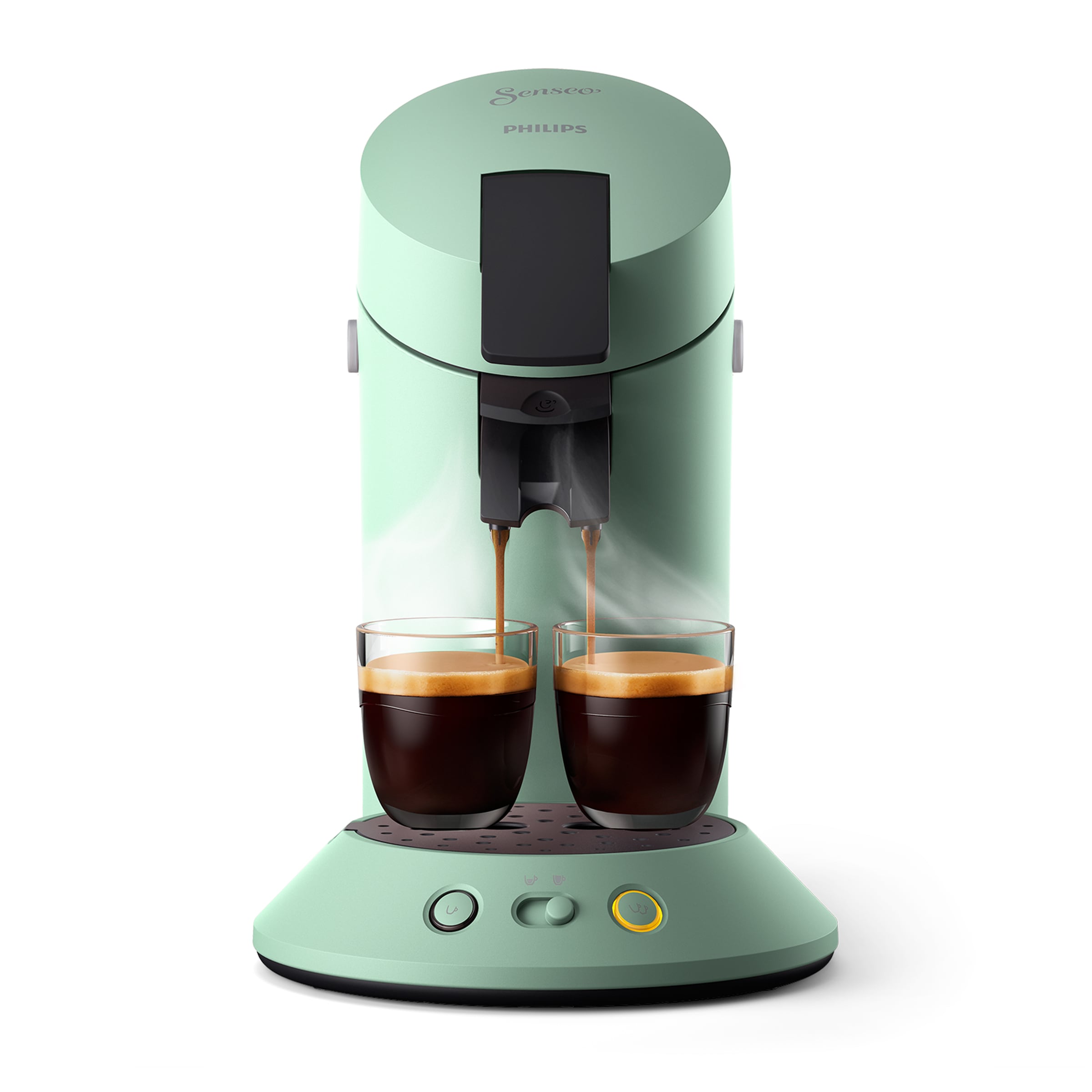 Philips Senseo Kaffeepadmaschine »Original Plus CSA210/60, mit zwei Kaffee-Einstellungen«, aus 28% rec. Plastik, inkl. Gratis-Zugabe (Wert 5 € UVP)