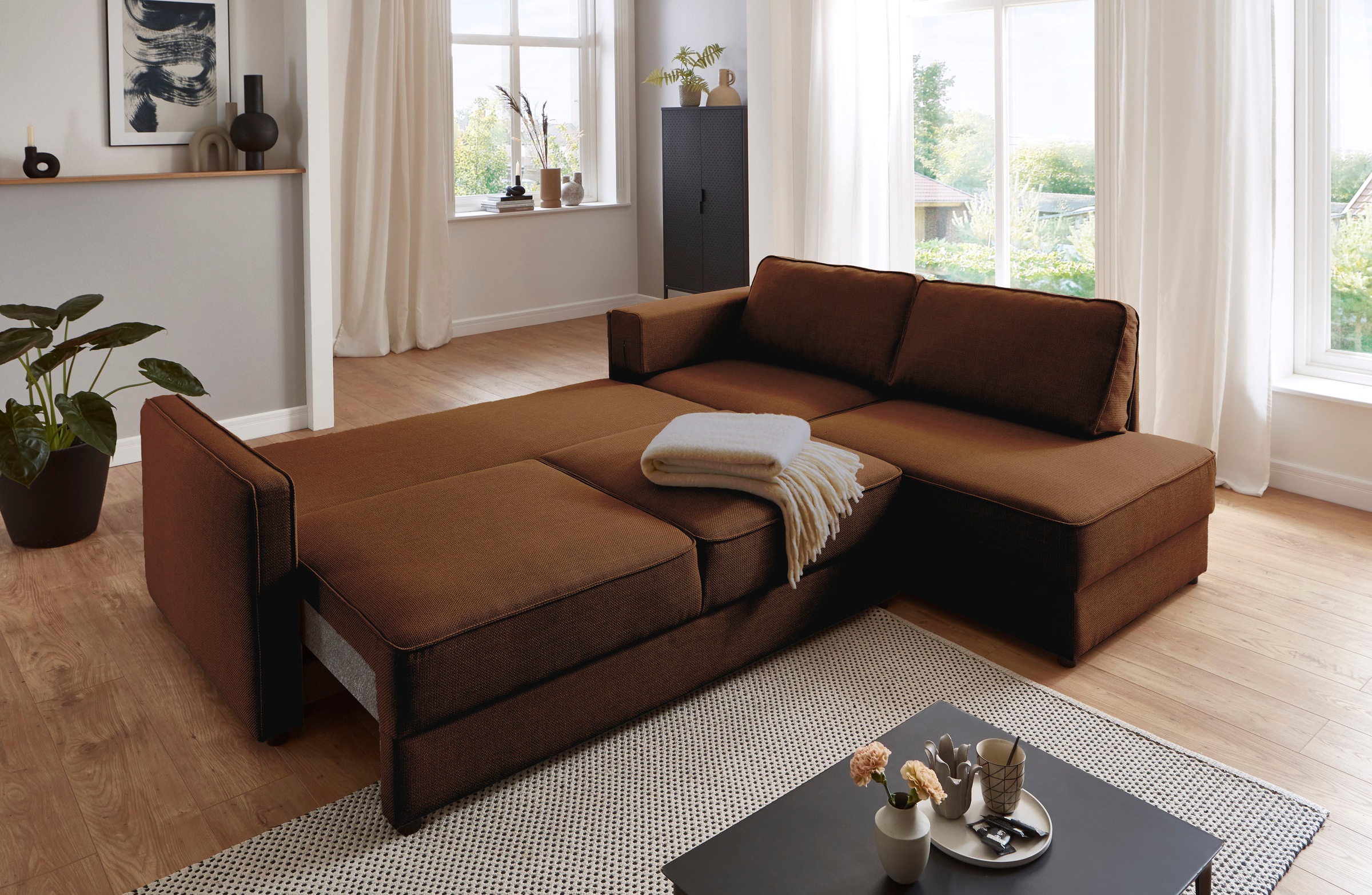 ATLANTIC home collection Schlafsofa »Chill«, Ecksofa mit Bettfunktion und B günstig online kaufen