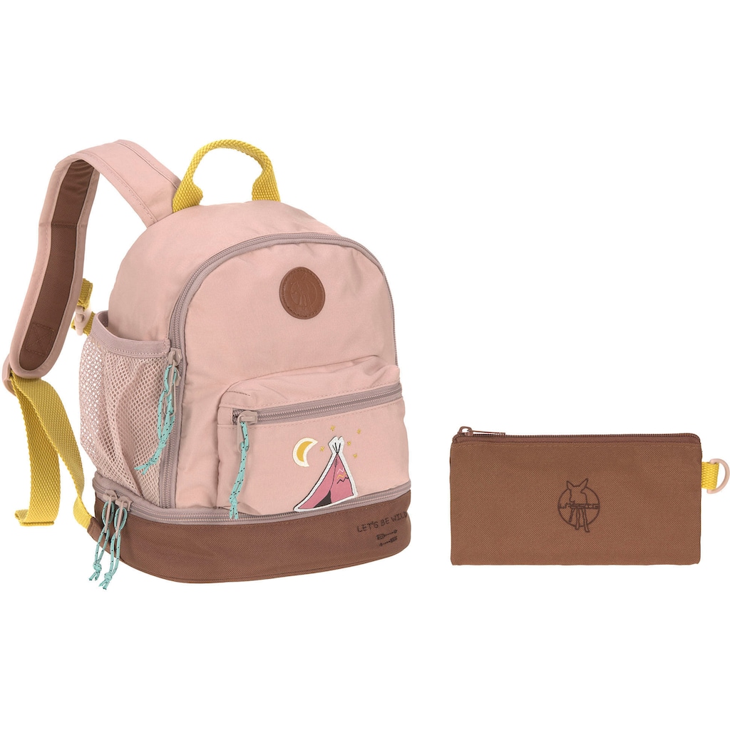 LÄSSIG Kinderrucksack »Adventure, Tipi, Mini Backpack«, Floureszierende Flächen