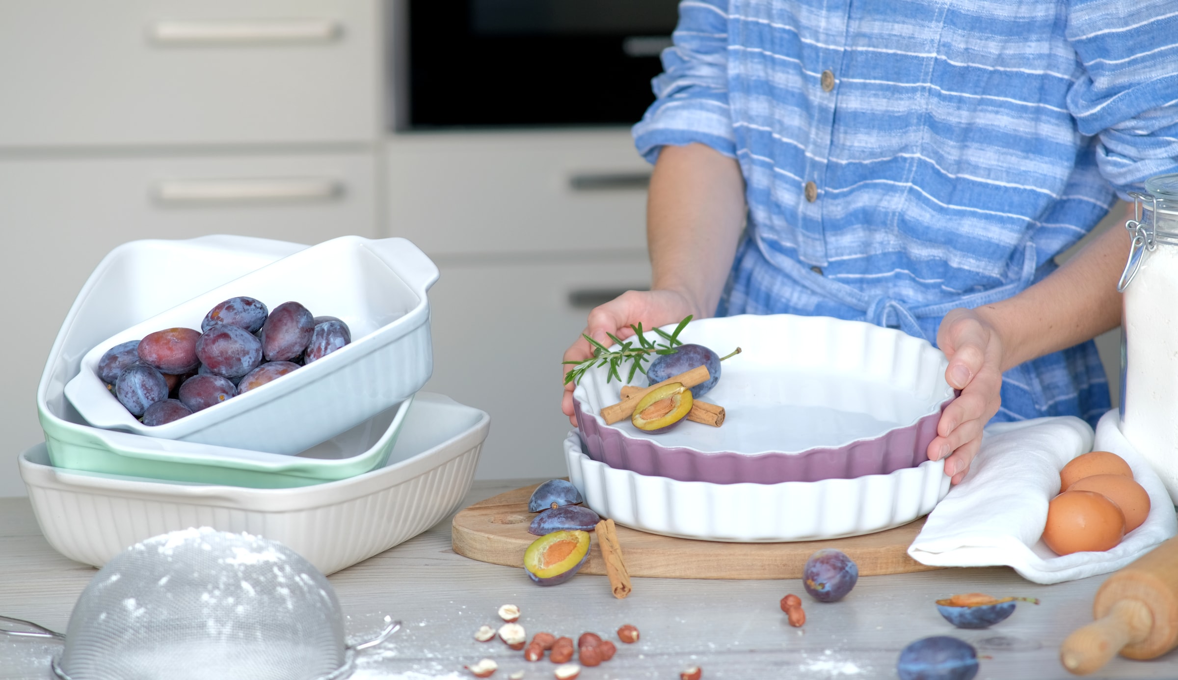 MÄSER Auflaufform »Kitchen Time, rechteckig« Steinzeug 2 Stk. tlg.