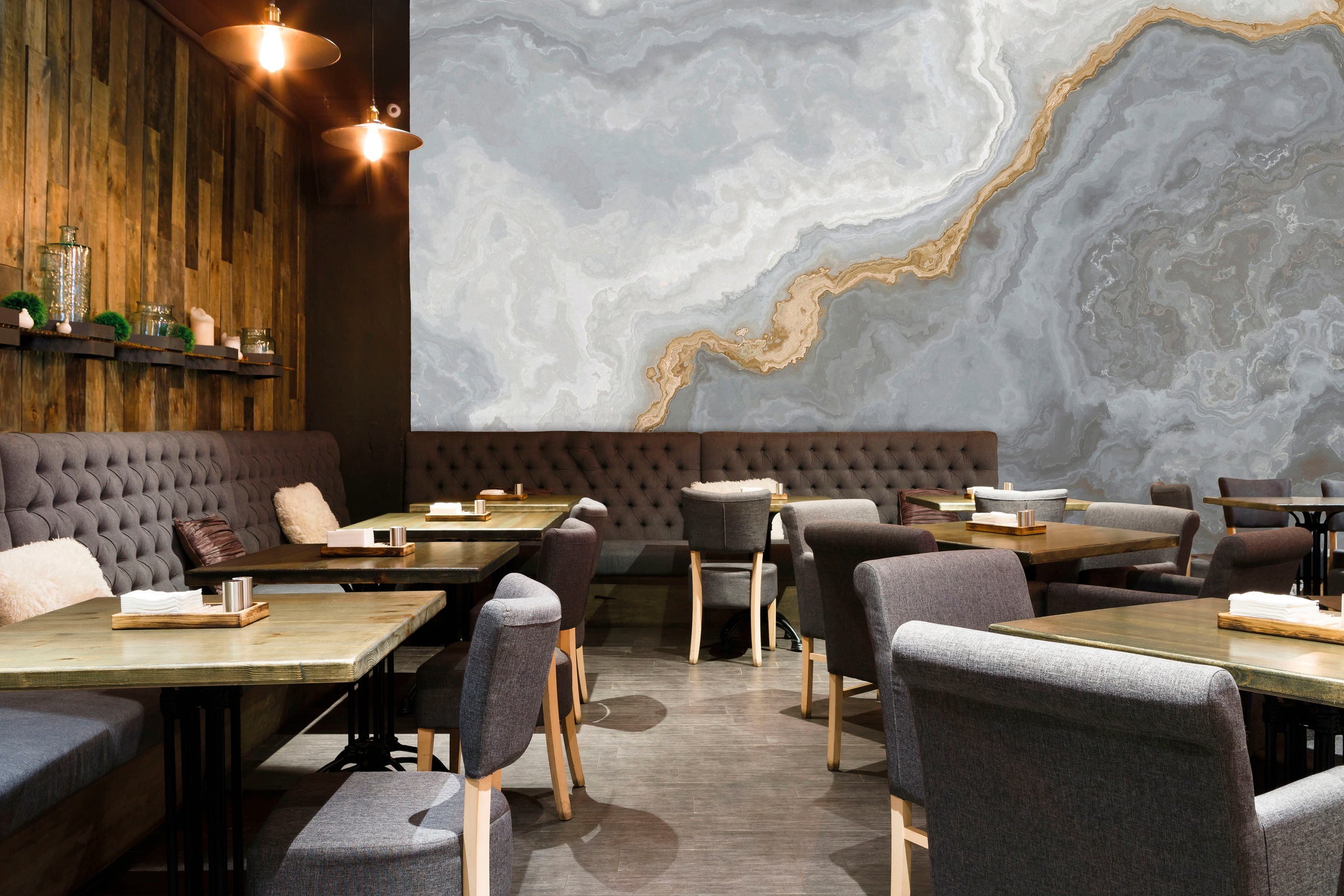 Architects Paper Fototapete »Atelier 47 Marble Artwork 1«, Farbverlauf, Vlies, Wand, Schräge, Decke