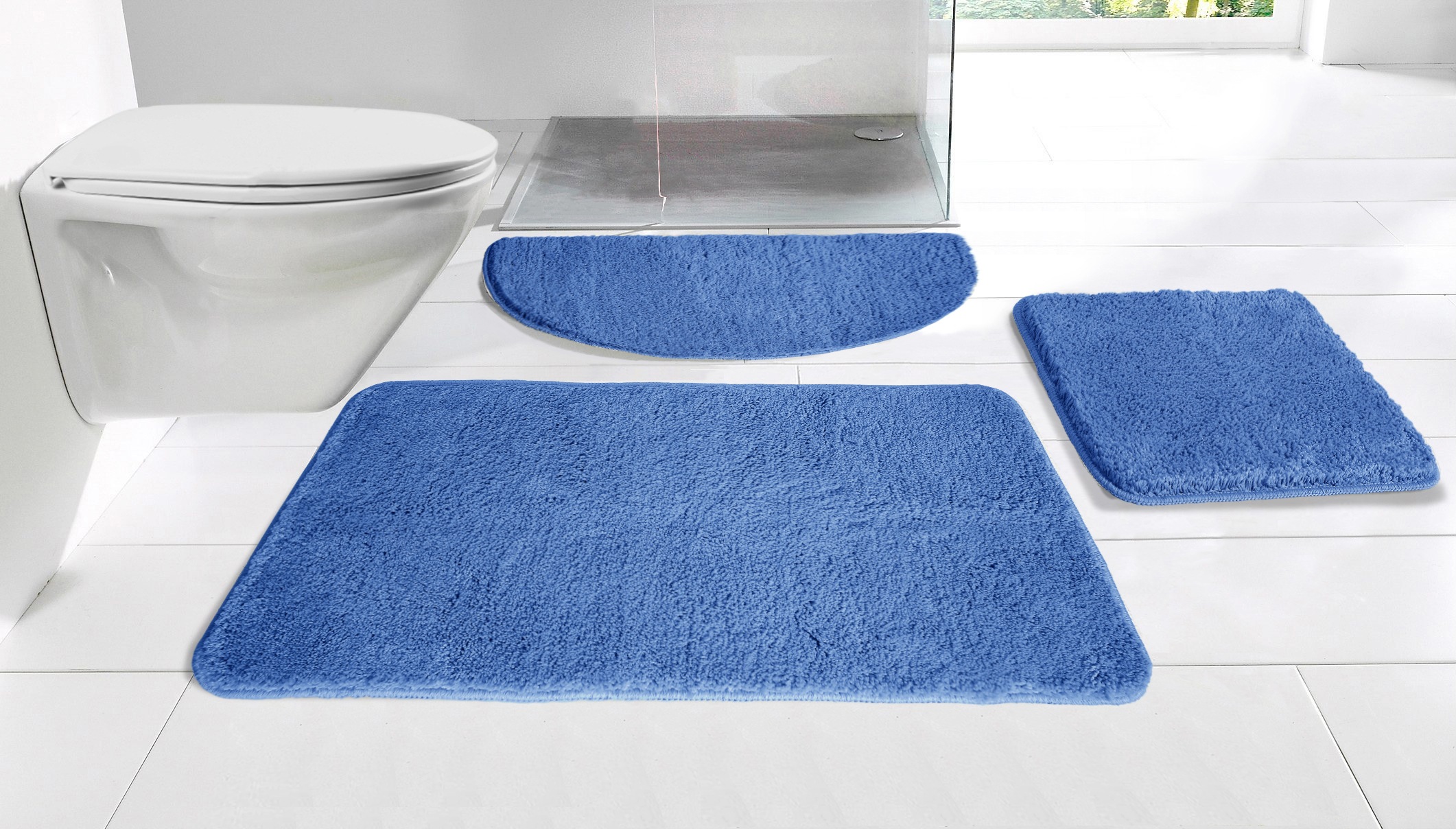 my home Badematte »Inga, Badezimmer Teppich, Badvorleger«, rutschhemmend be günstig online kaufen