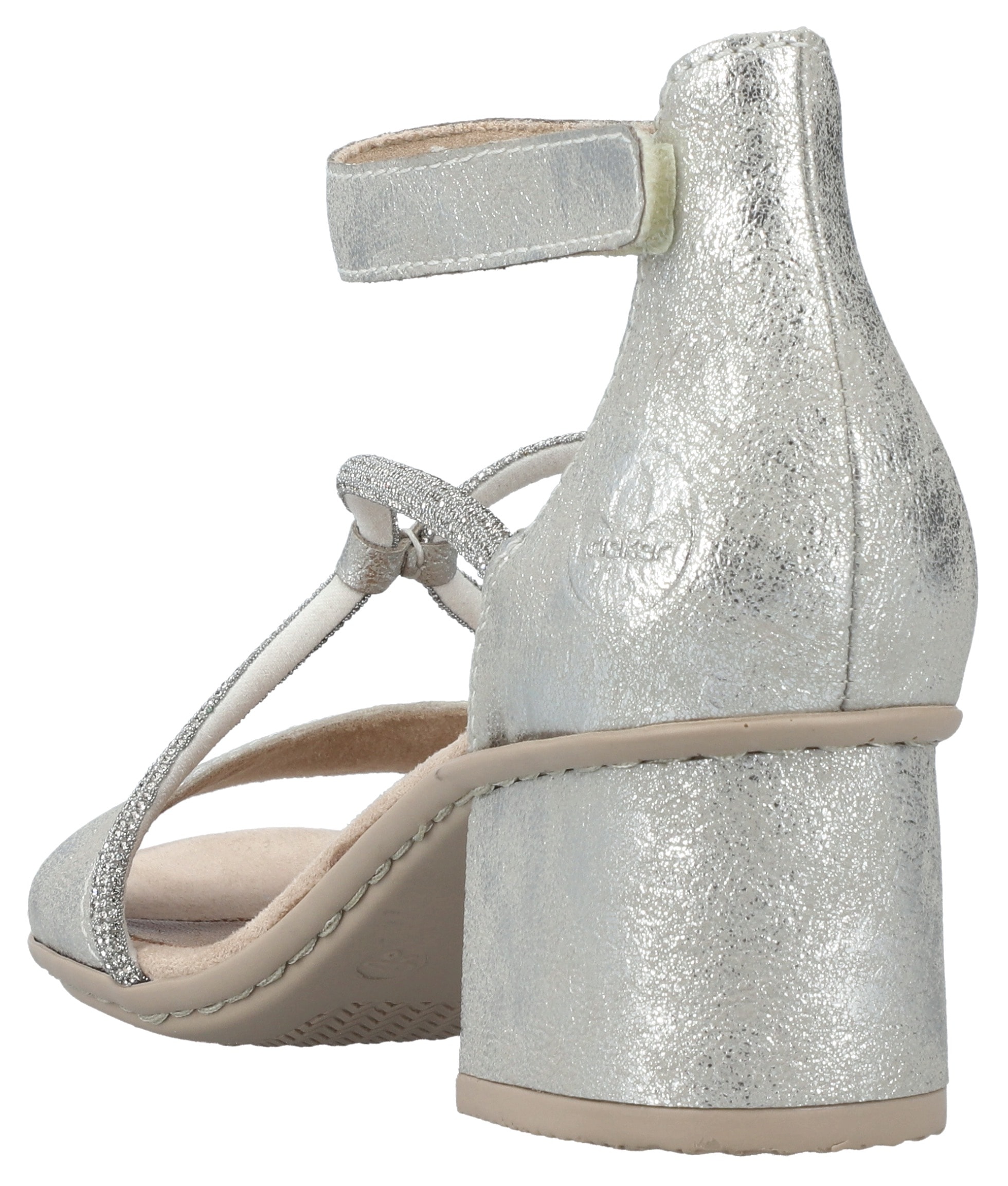 Rieker Sandalette  Sommerschuh, Sandale, Blockabsatz, mit praktischem Klettverschluss