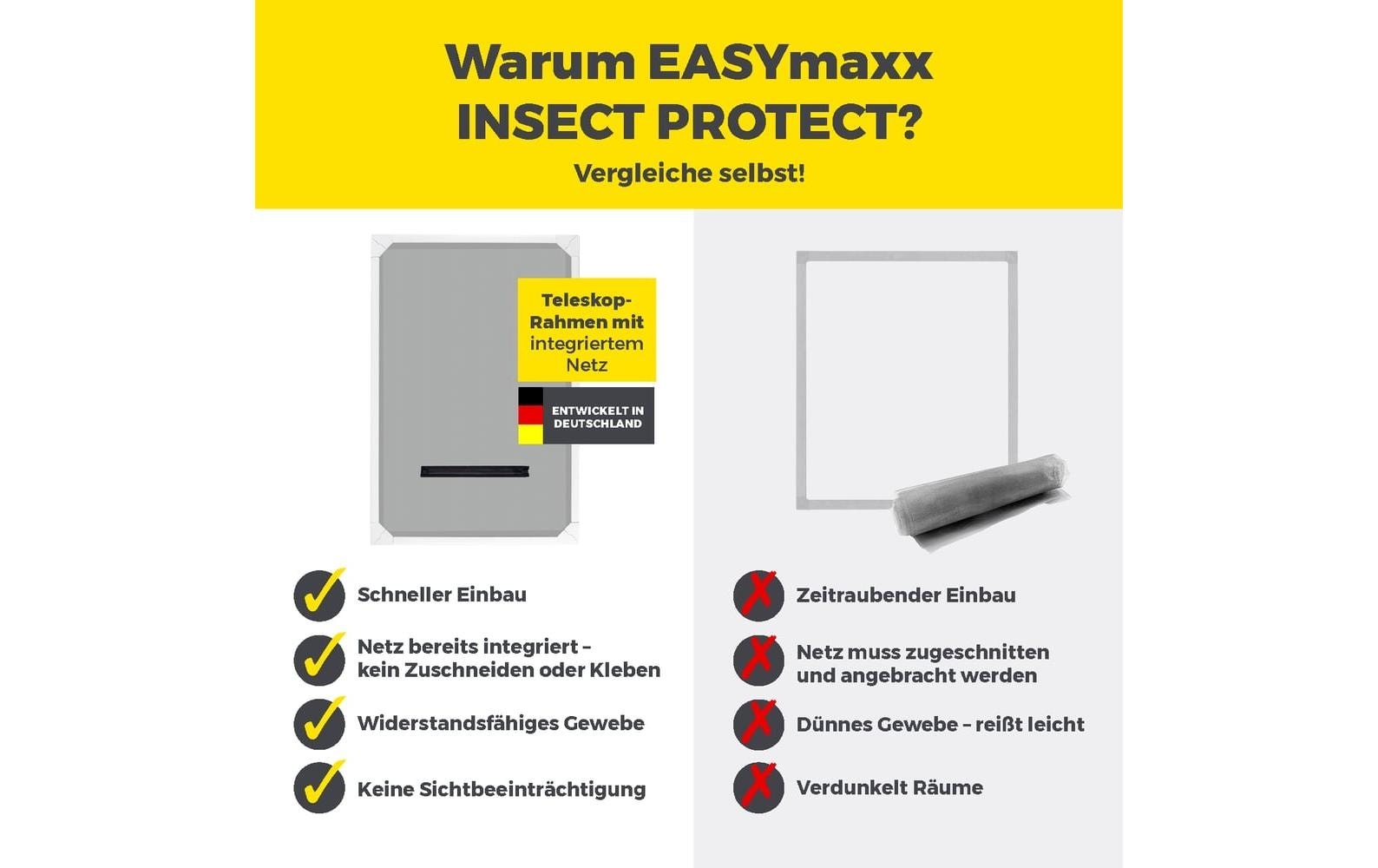 EASYmaxx Insektenschutz-Vorhang »Dachfenster Magic Fit 160 x 100 cm« 1 Stk. tlg.