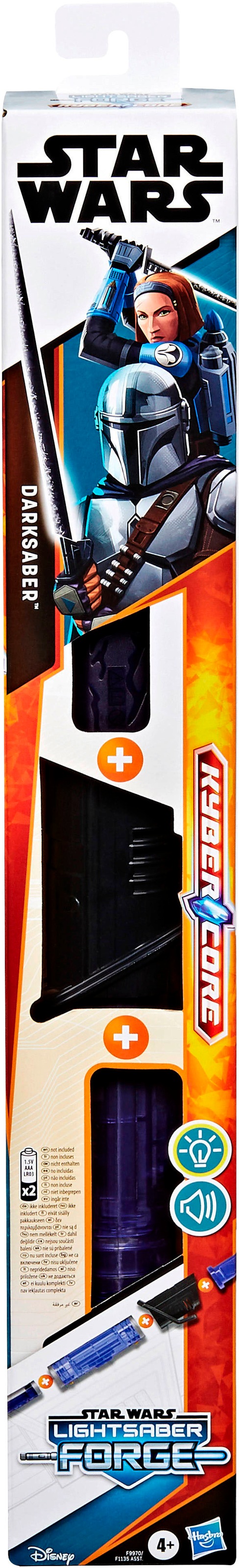 Hasbro Lichtschwert »Star Wars Lightsaber Forge Kyber Core Darksaber«, elektronisches Lichtschwert; mit Licht und Sound