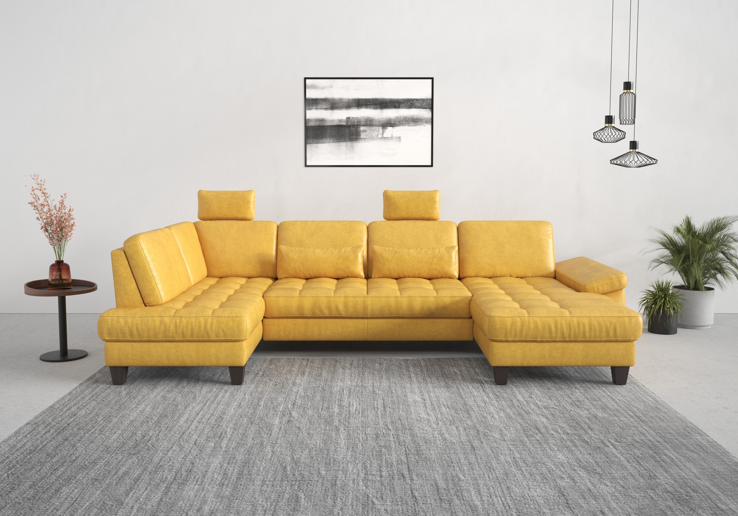 sit&more Wohnlandschaft »Westham U-Form«, wahlweise mit Bettfunktion, Bettkasten, Sitztiefenverstellung