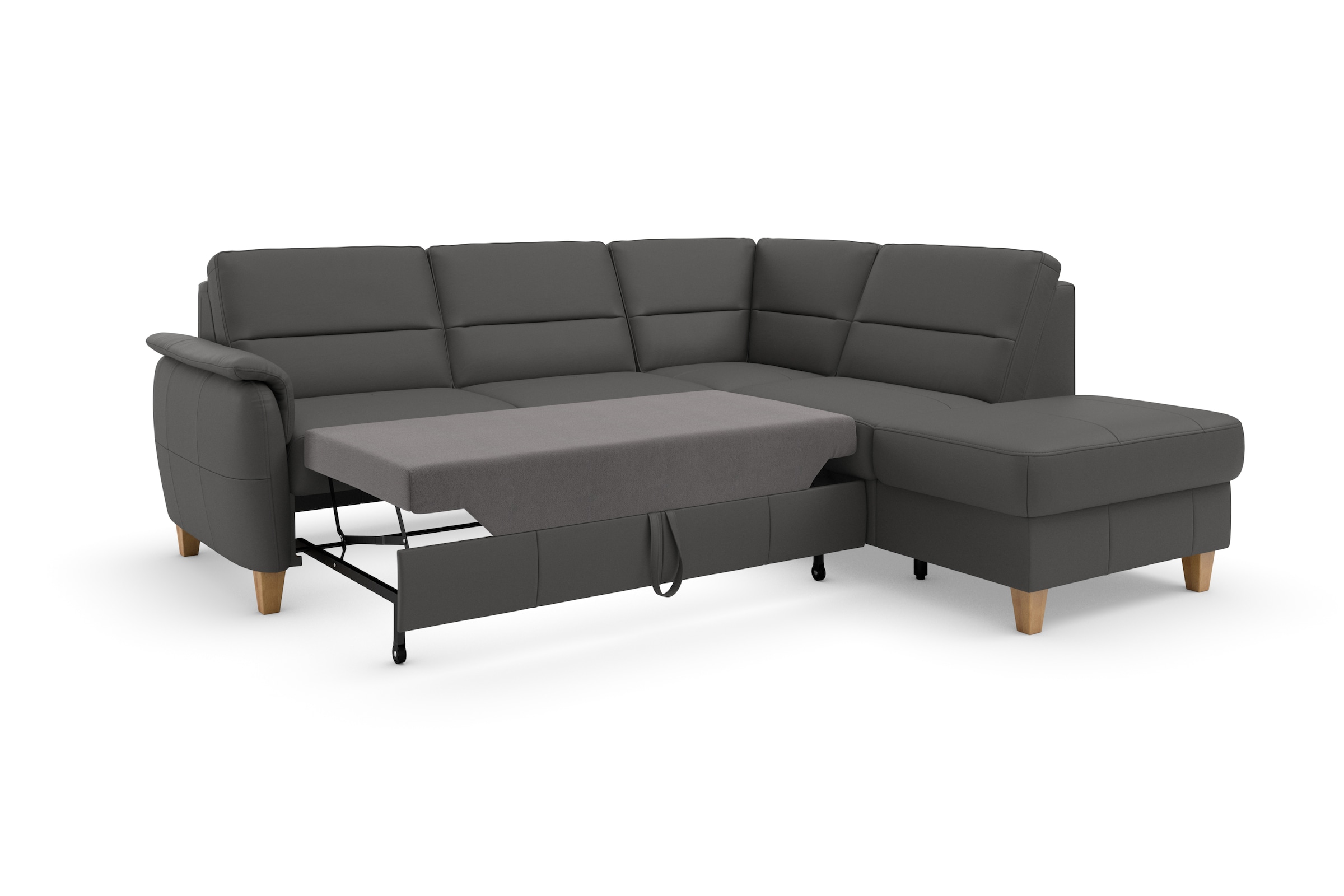 Home affaire Ecksofa »Palmera L-Form«, Federkern, wahlweise mit Bettfunktion und mit/ohne Stauraum