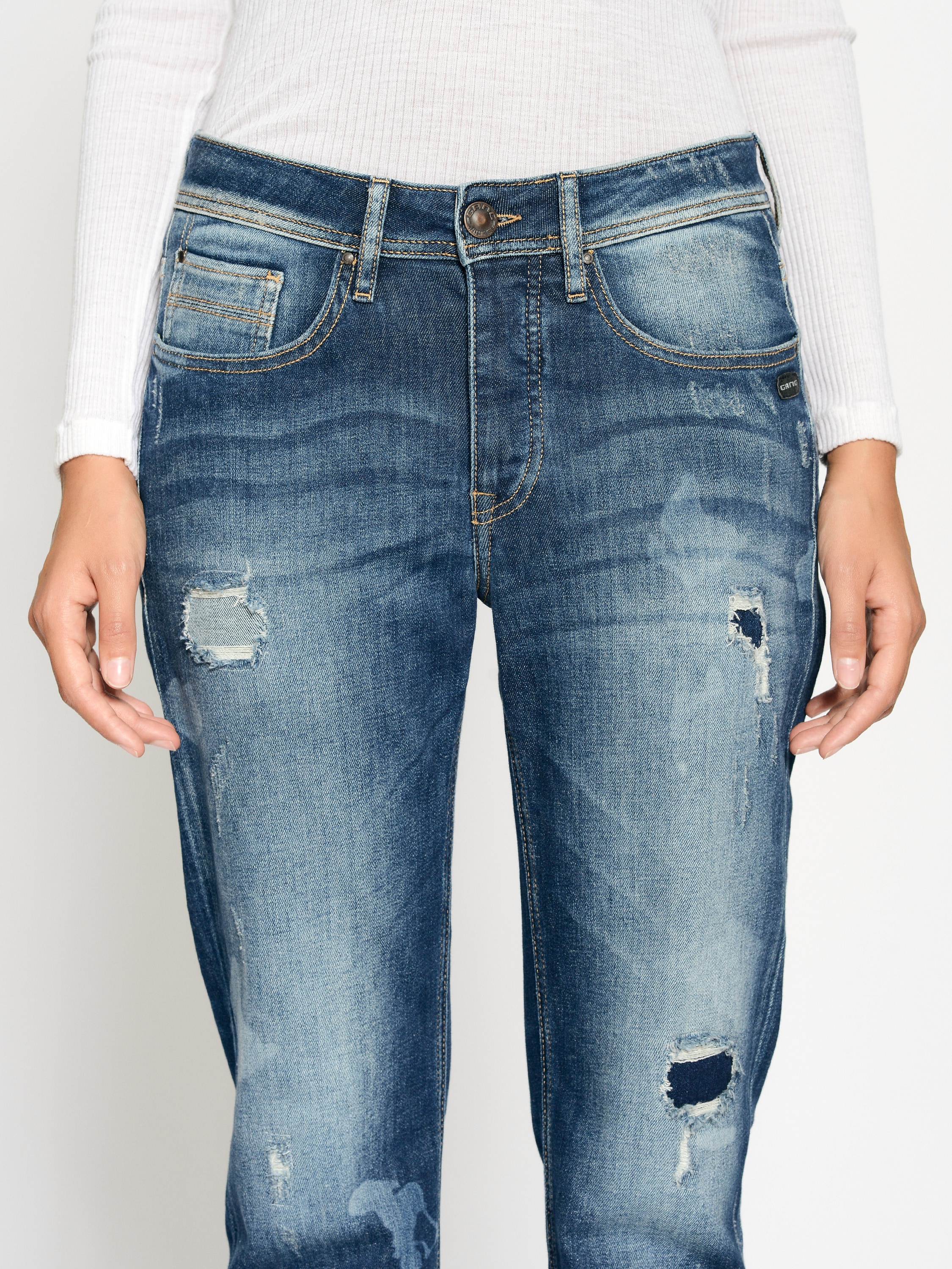 GANG Boyfriend-Jeans »GANG Jeans Boyfriend 94NICA CROPPED«