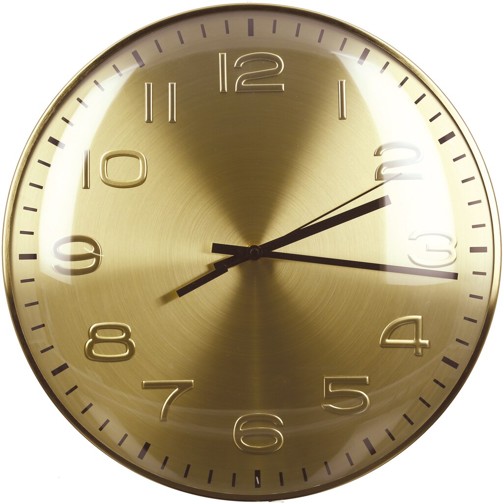 Casablanca by Gilde Wanduhr »Curved, gold«