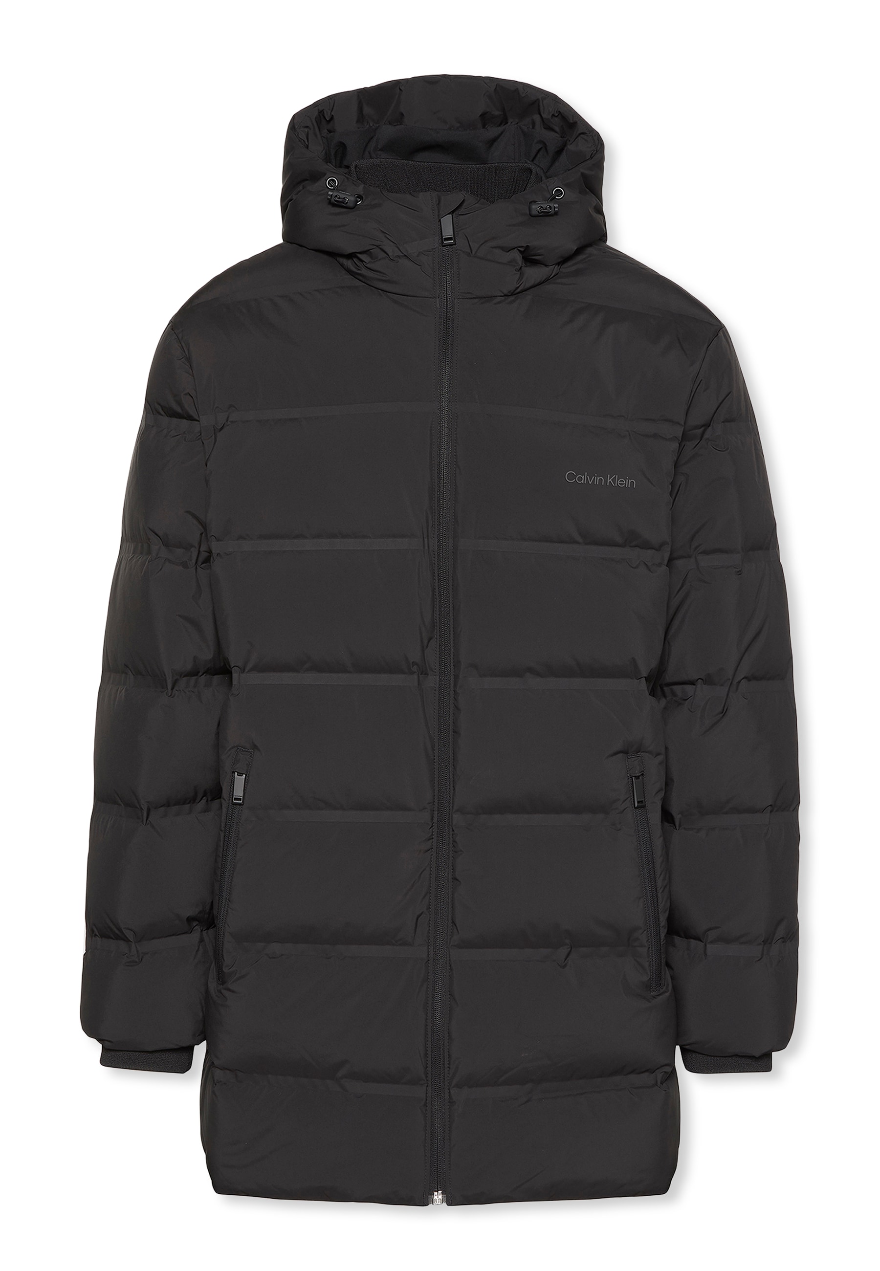 Calvin Klein Steppmantel »LS BONDED CHNNLD LONG HOODED PUF«, Mit Rundhalsausschnitt, regular fit
