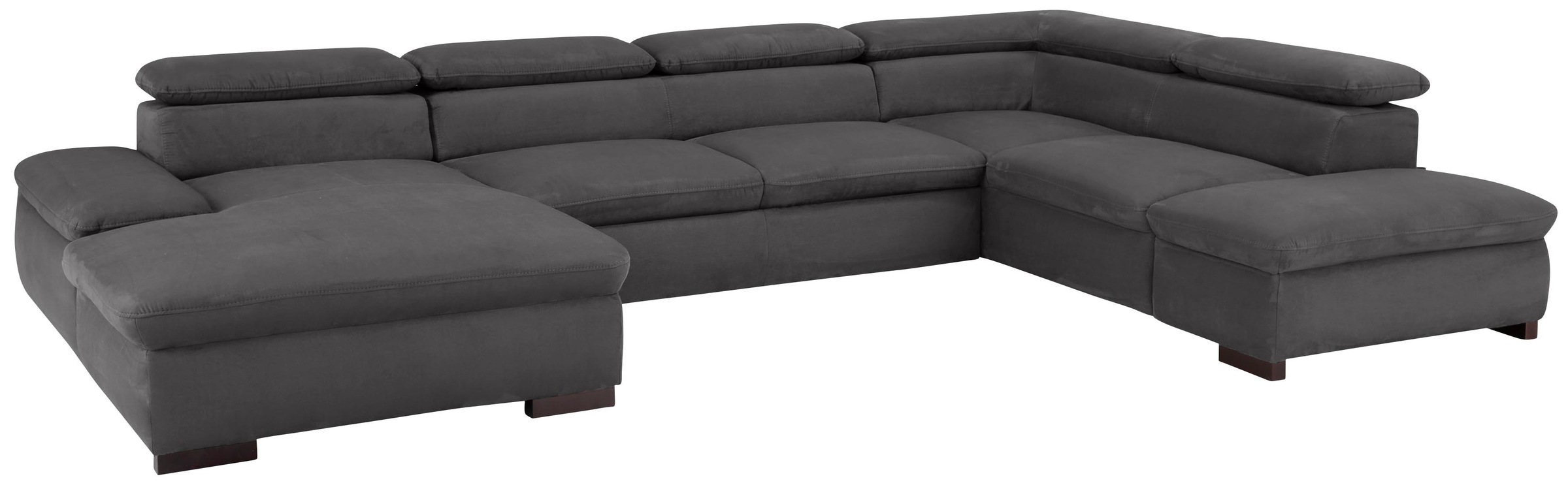 Home affaire Wohnlandschaft »Alberto U-Form« mit Kopfteilverstellung, wahlw günstig online kaufen